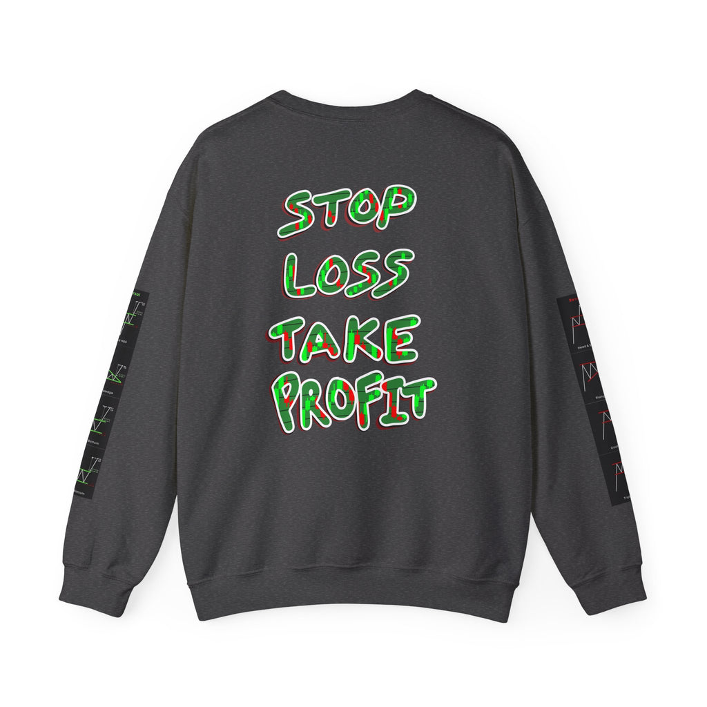 Charted Crewneck Sweatshirt — “Crypt Apparel” Graphic