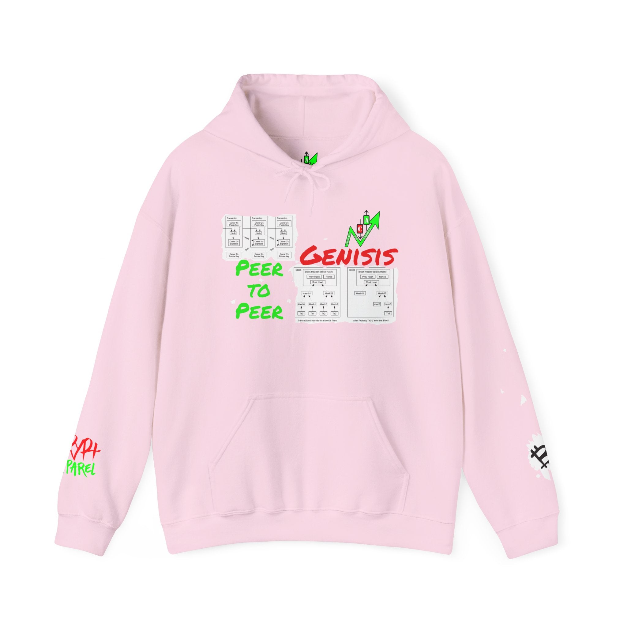 The Whitepaper Crypto Hooded Sweatshirt — Crypt Apparel Genisis Graphic Hoodie