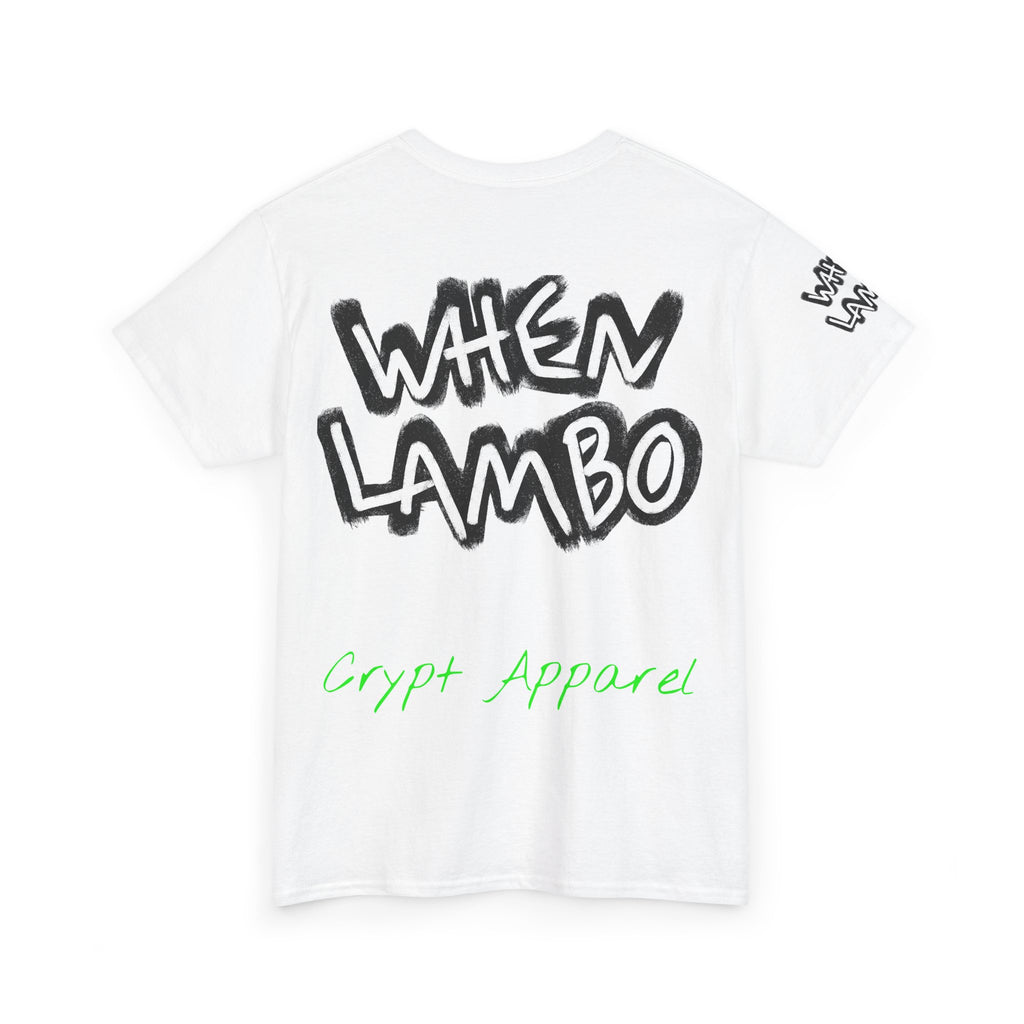 When Lambo Bitcoin inspired Crypto Graphic Tee | Crypt Apparel Car Streetwear