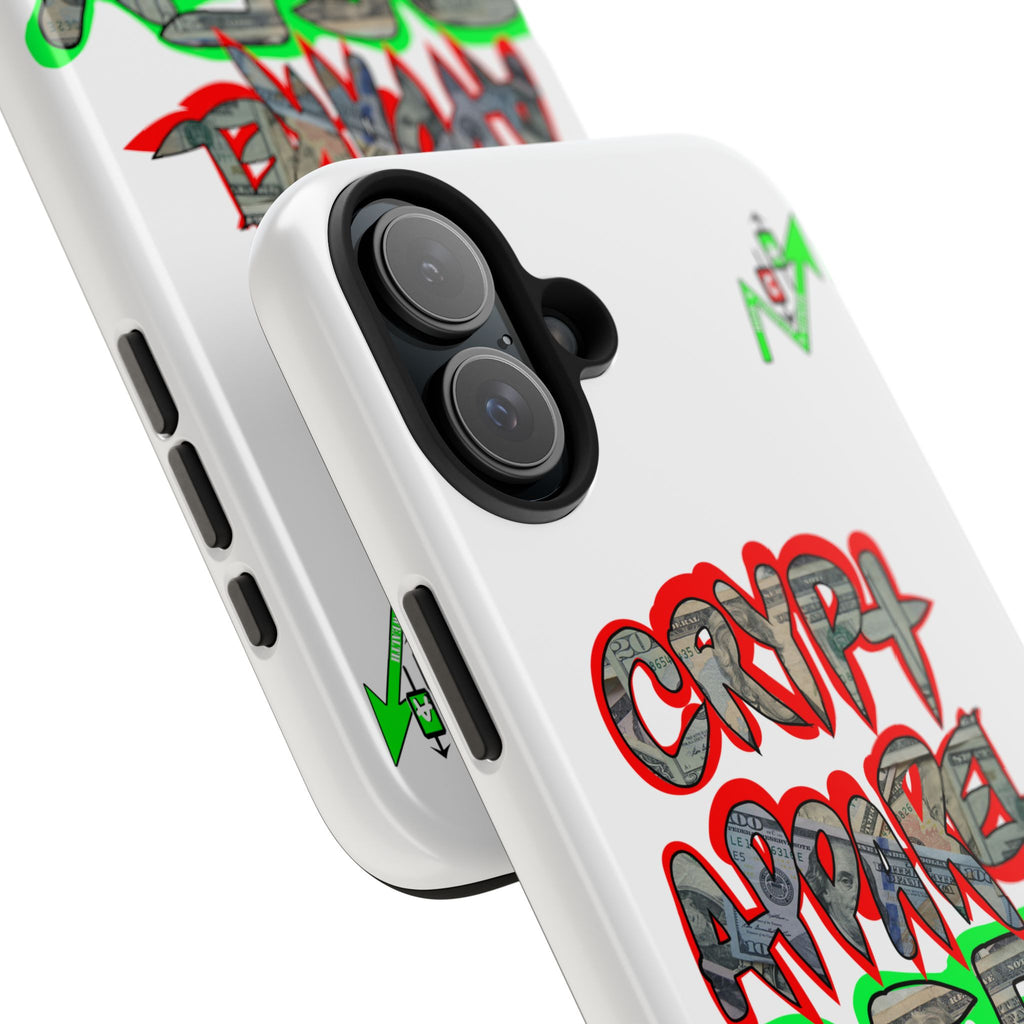 DEFY with DEFI Tough Phone Case — "Crypt Apparel: "Money" Graffiti Crypto Design
