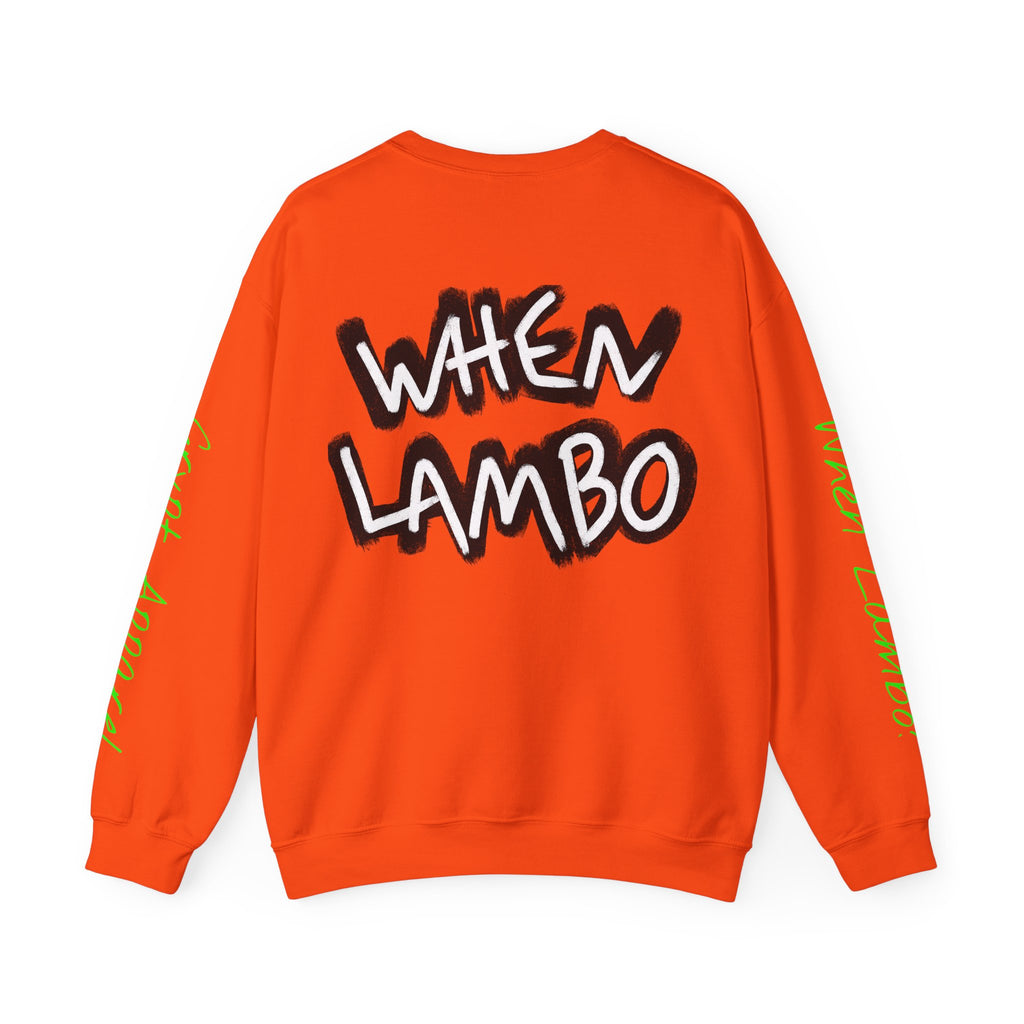 When Lambo Bitcoin inspired Graphic Crewneck Sweatshirt | Crypto Art Streetwear
