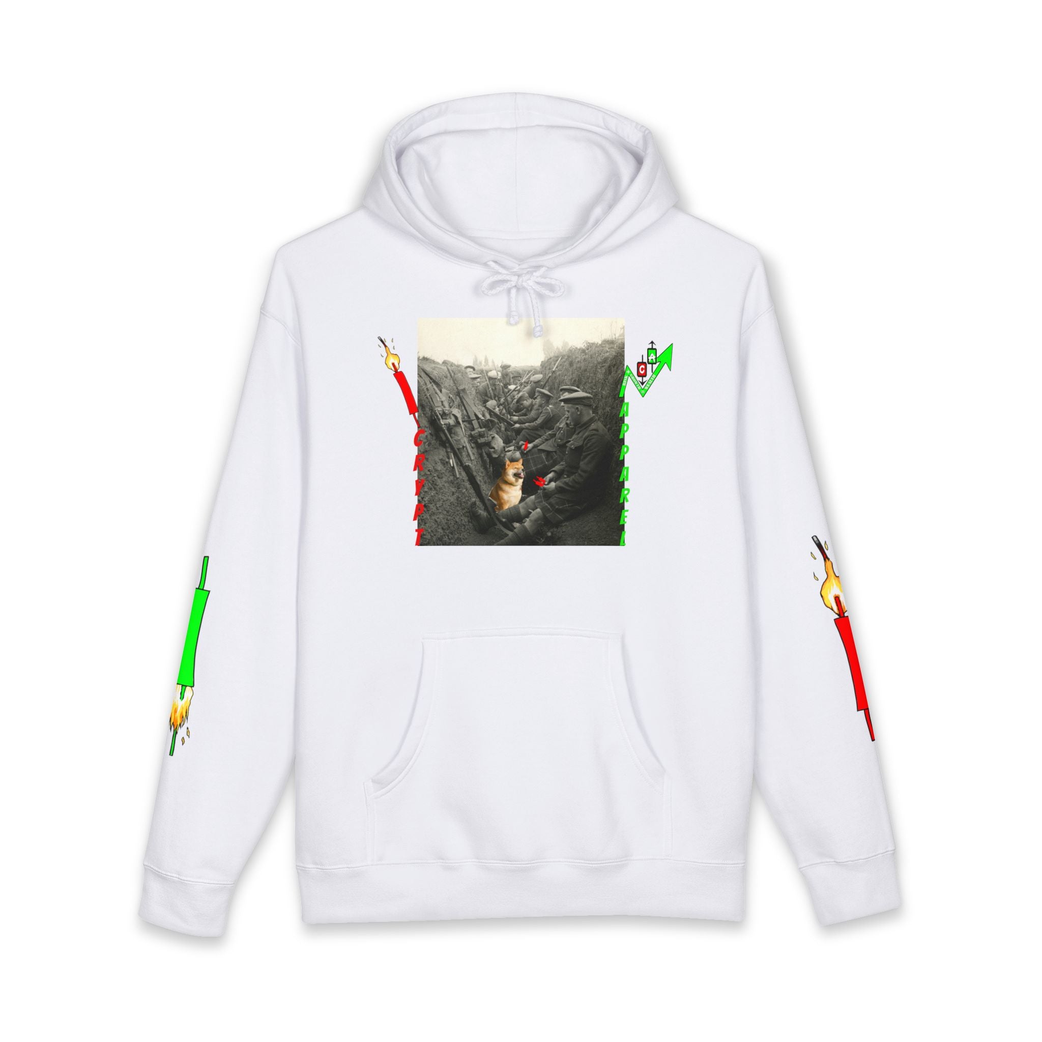 The Trenches Hoodie — 'Crypt Apparel' Graphic Hooded Sweatshirt