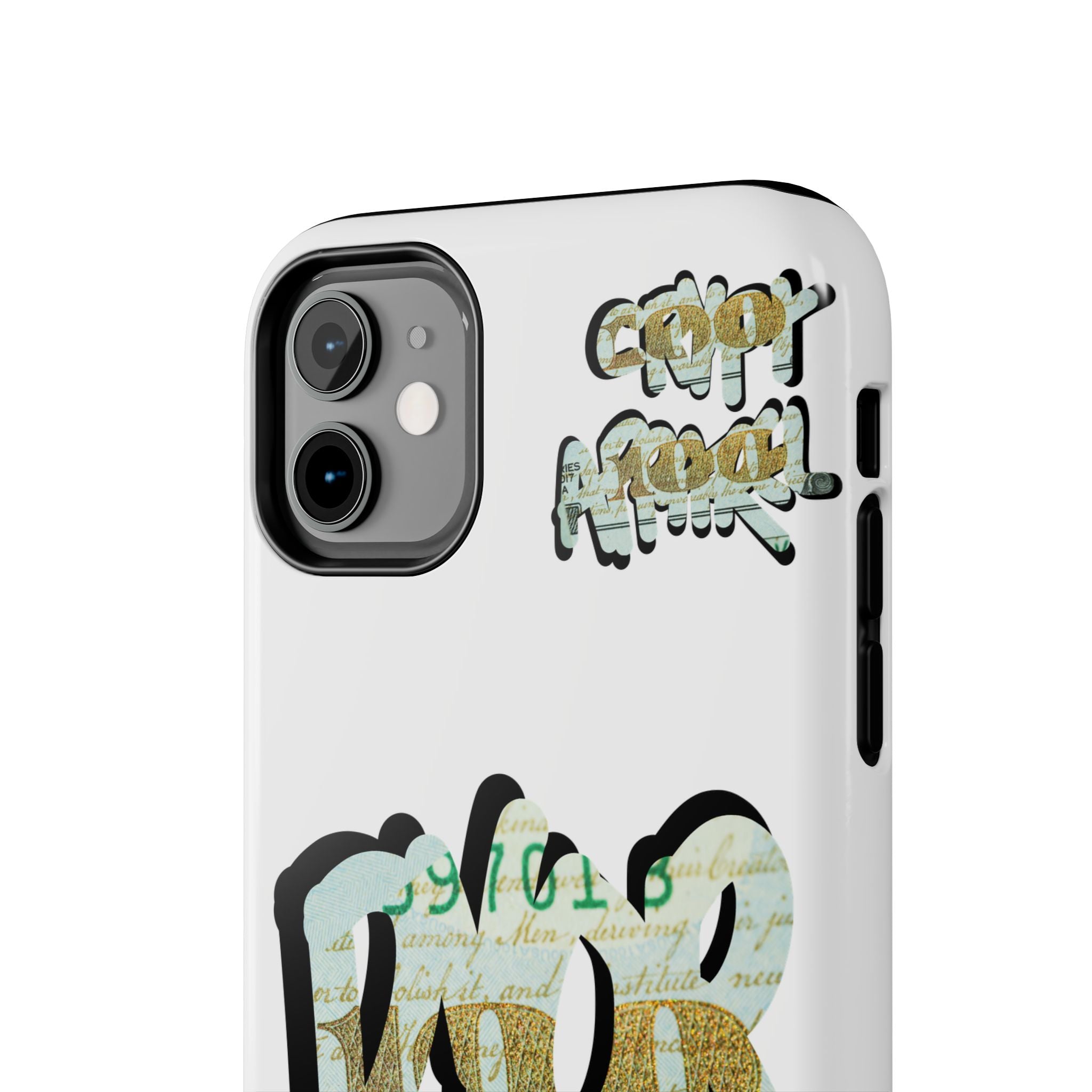 Tough Phone Case — Vintage Money Graffiti "Paper Hodl" Design