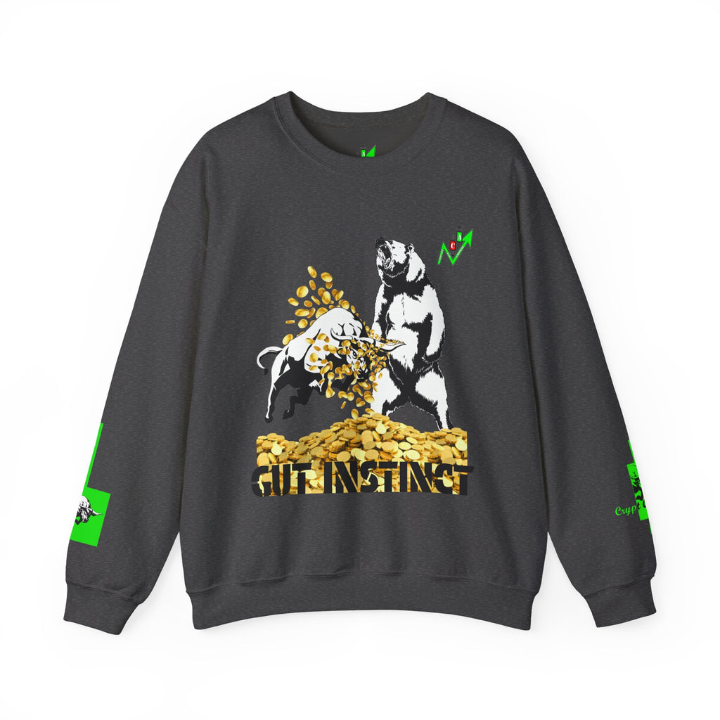 Gut Instinct Bulls Vs Bears Crewneck Sweatshirt — Crypt Apparel 'Slay The Bears' Graphic Pullover