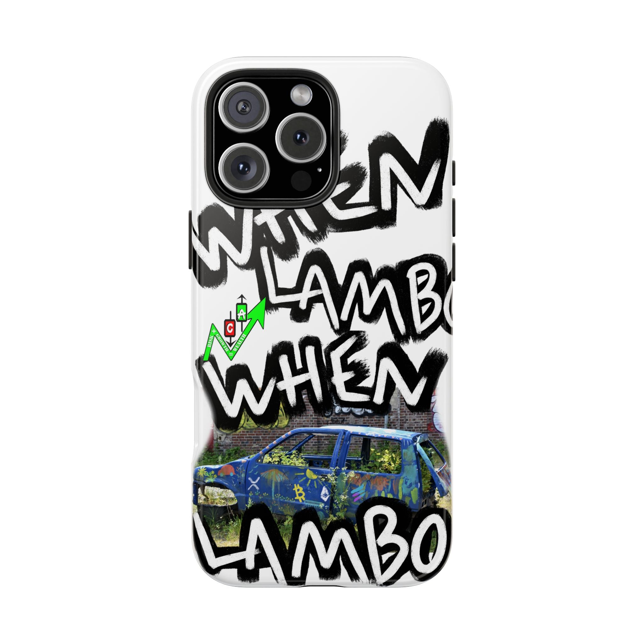 When Lambo Art Phone Case — Crypto Meme Tough Phone Case
