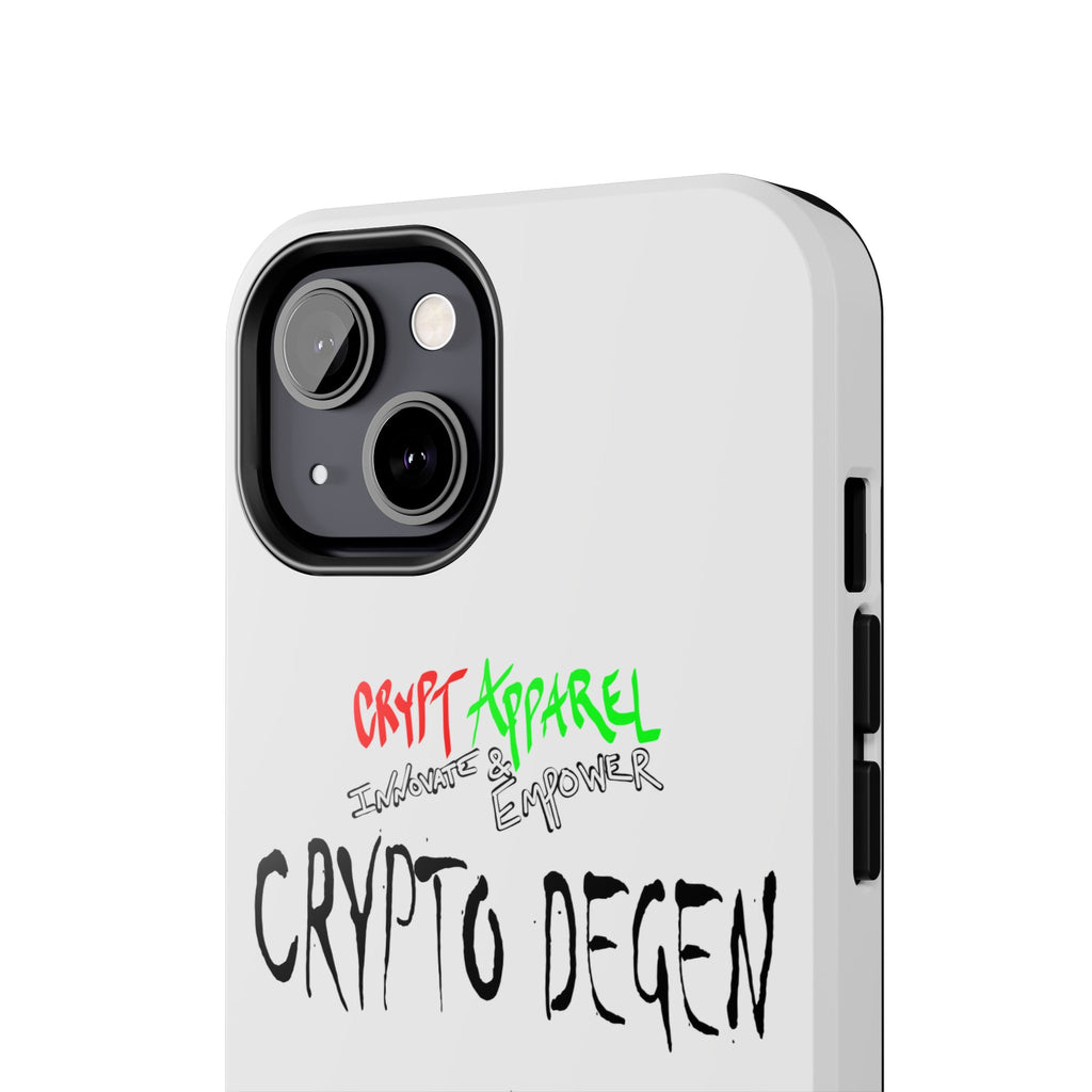 Crypto Degen Tough Phone Case — Cartoon HODL Backpack Design