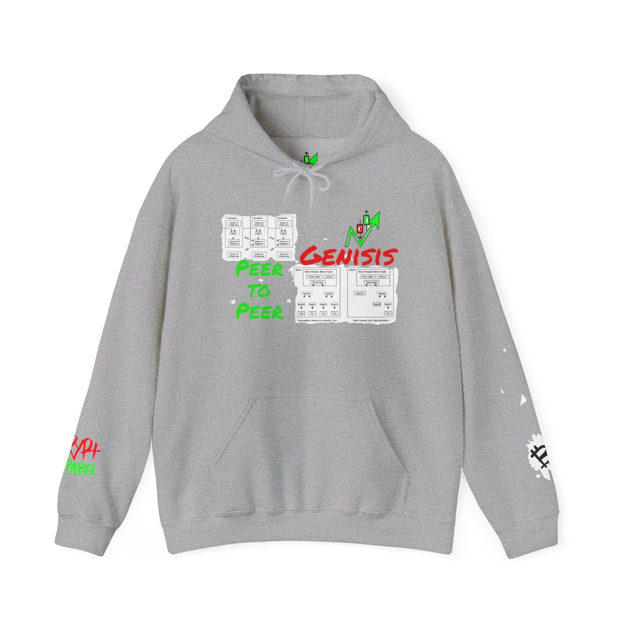 The Whitepaper Crypto Hooded Sweatshirt — Crypt Apparel Genisis Graphic Hoodie