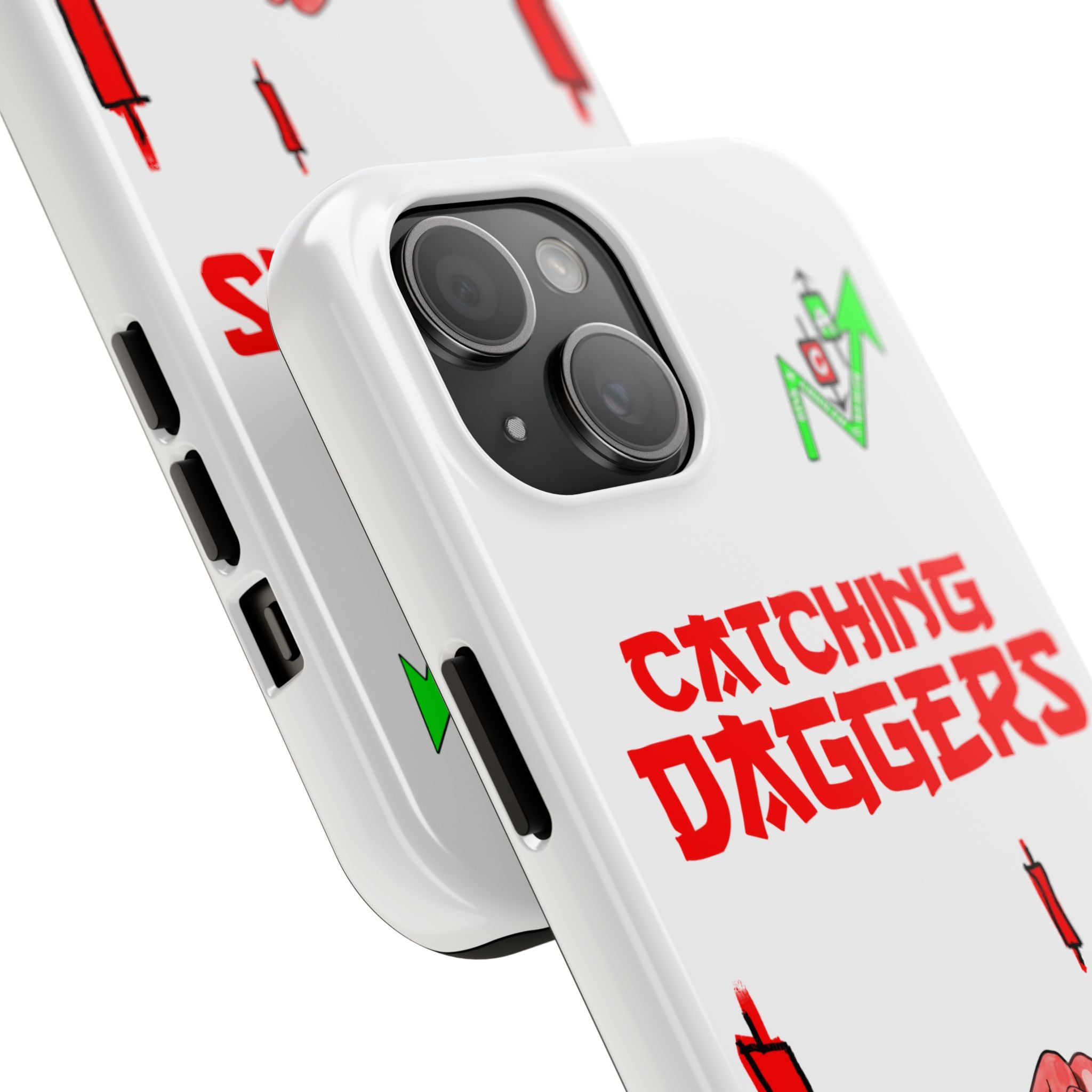 Catching Daggers Tough Phone Case — Crypt Apparel Graphic Protective Cover