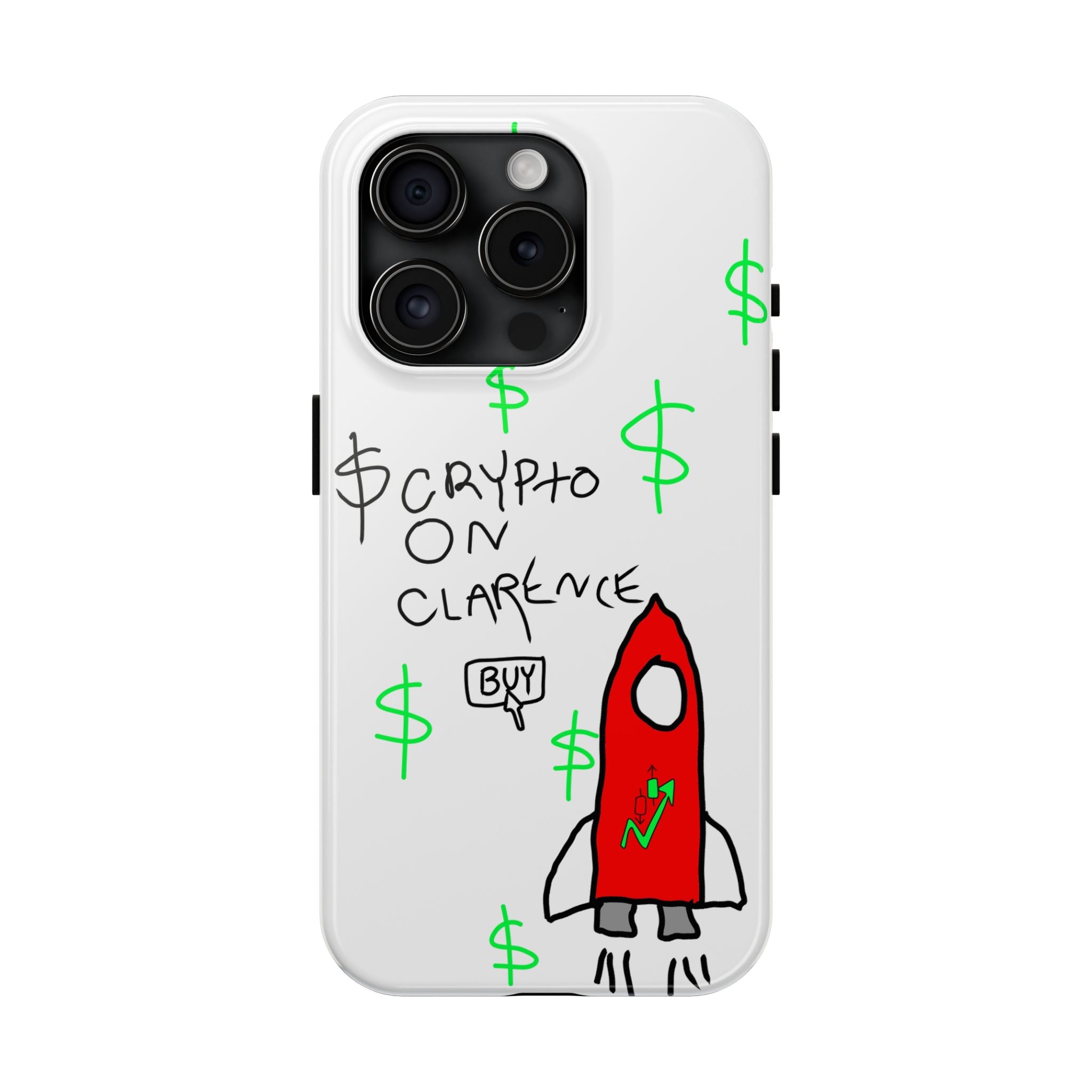 Crypto On Clarence Phone Case — Crypt Apparel Degen Design