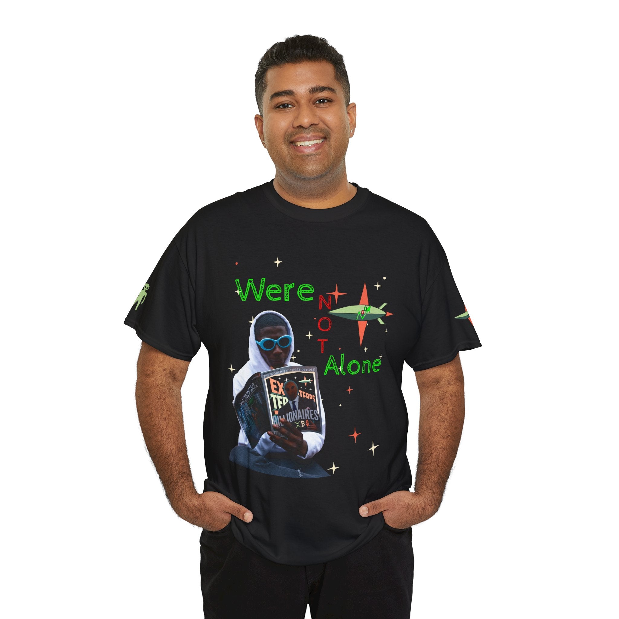 Extra Terrestrial Traders Crypto Graphic Tee — Retro Alien Poster Shirt
