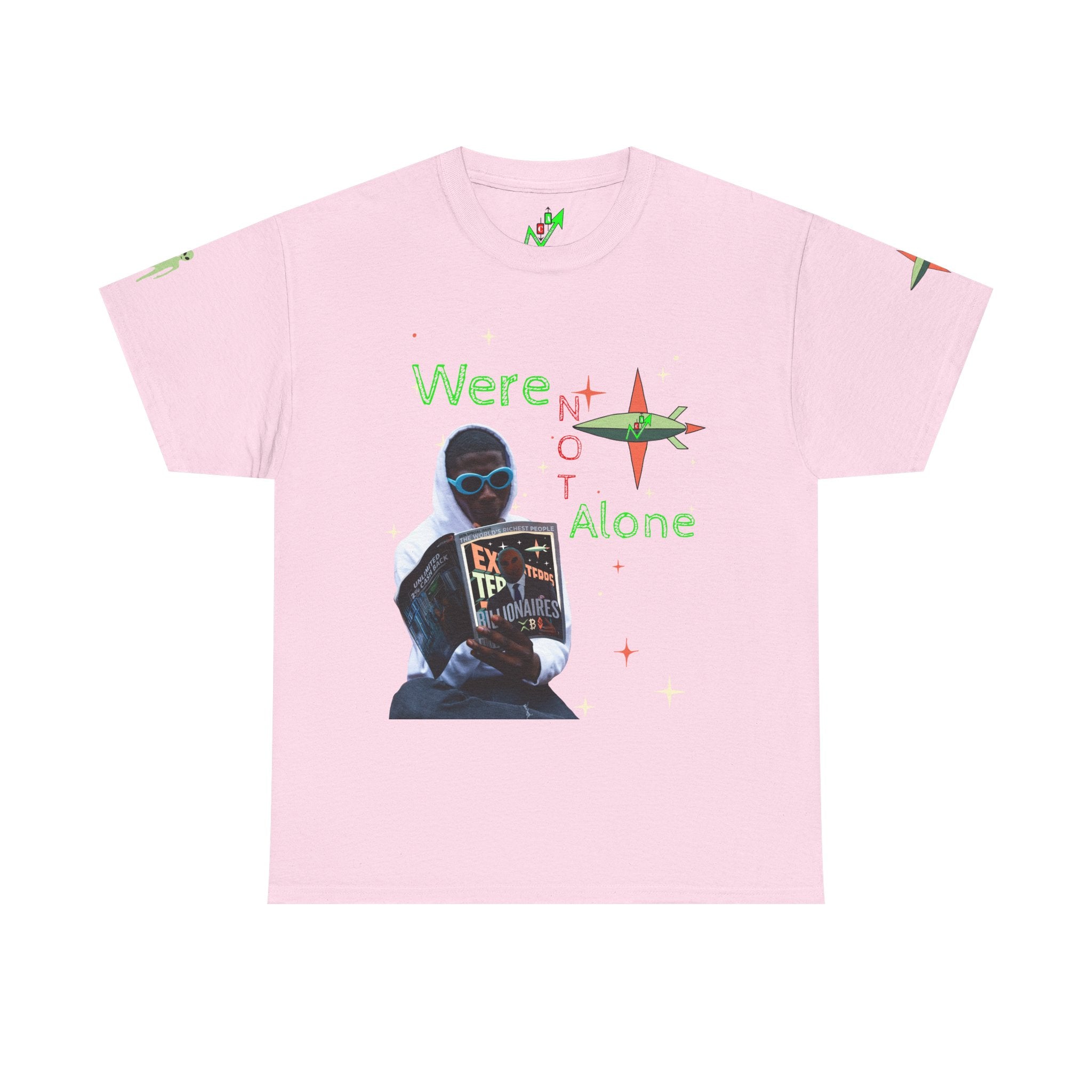 Extra Terrestrial Traders Crypto Graphic Tee — Retro Alien Poster Shirt