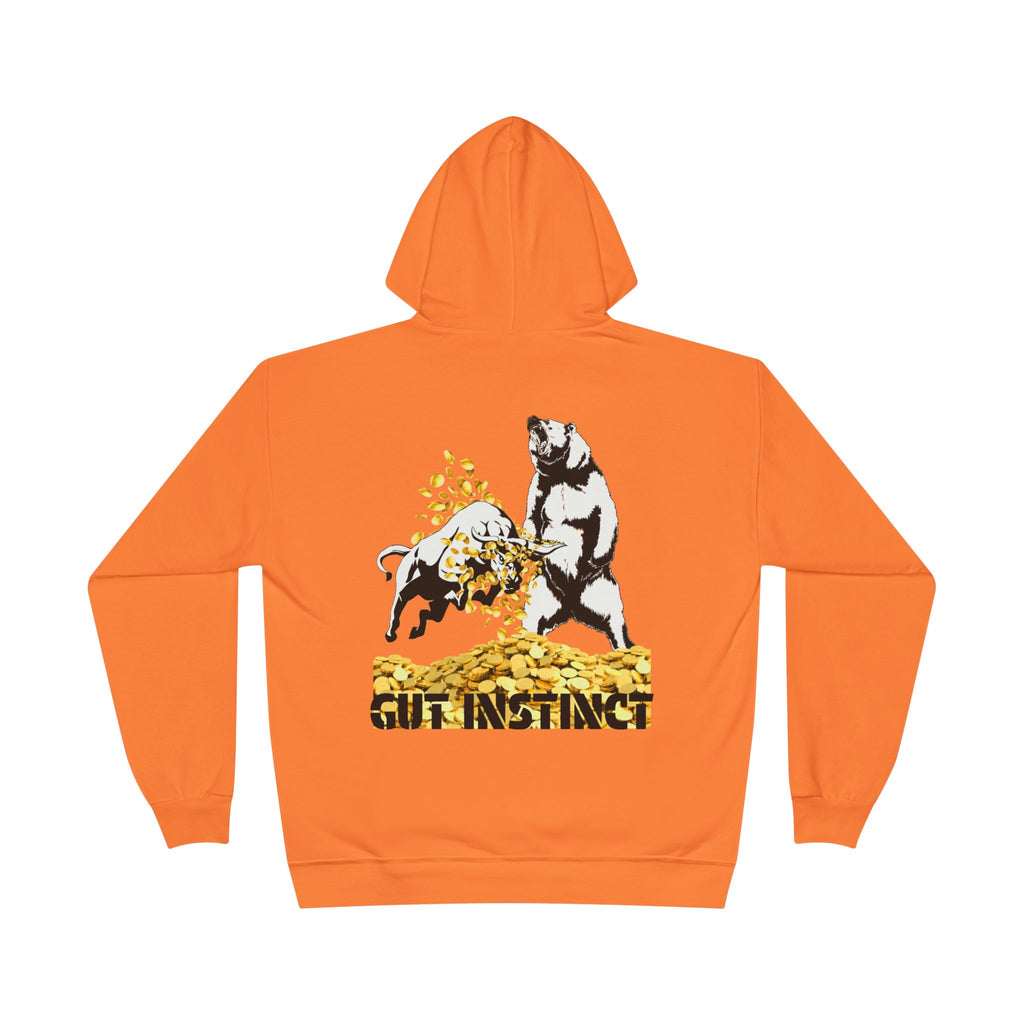 Gut Instinct Bull vs Bear Crypto Hoodie - Dual Sided Slay The Bears Streetwear Pullover