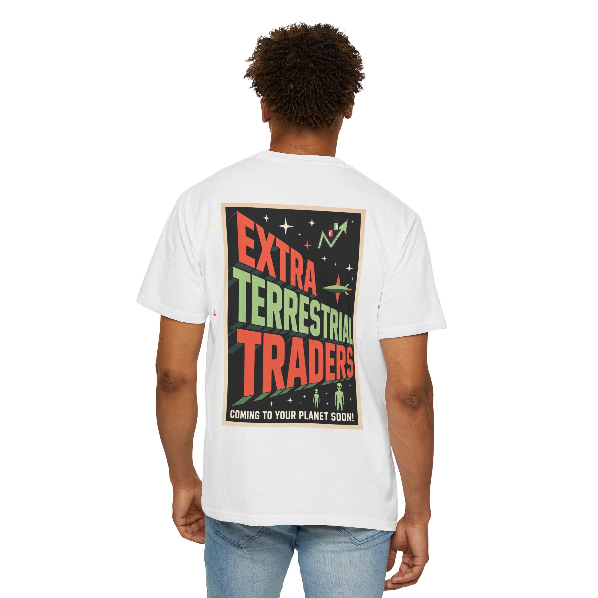 Extraterrestrial Traders Crypto T-Shirt — "We're Not Alone" Alien Graphic Tee