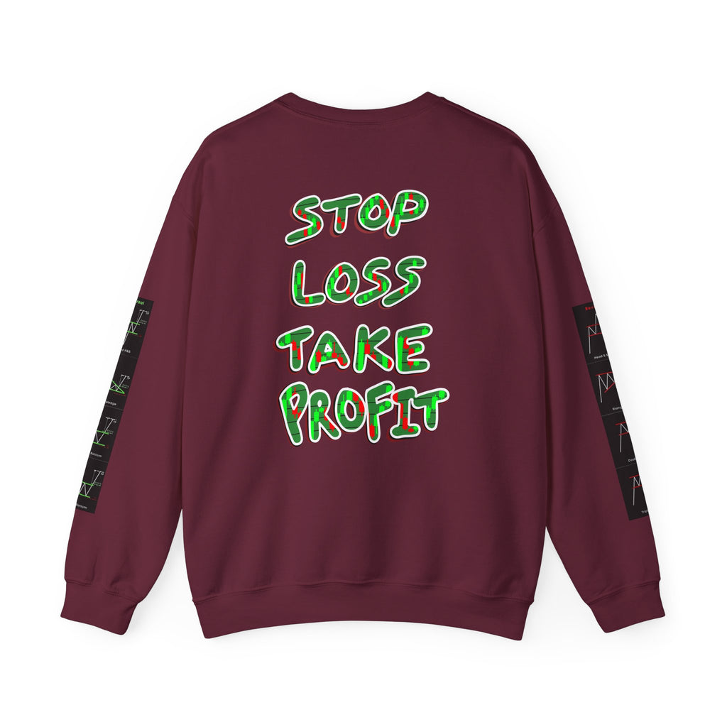 Charted Crewneck Sweatshirt — “Crypt Apparel” Graphic