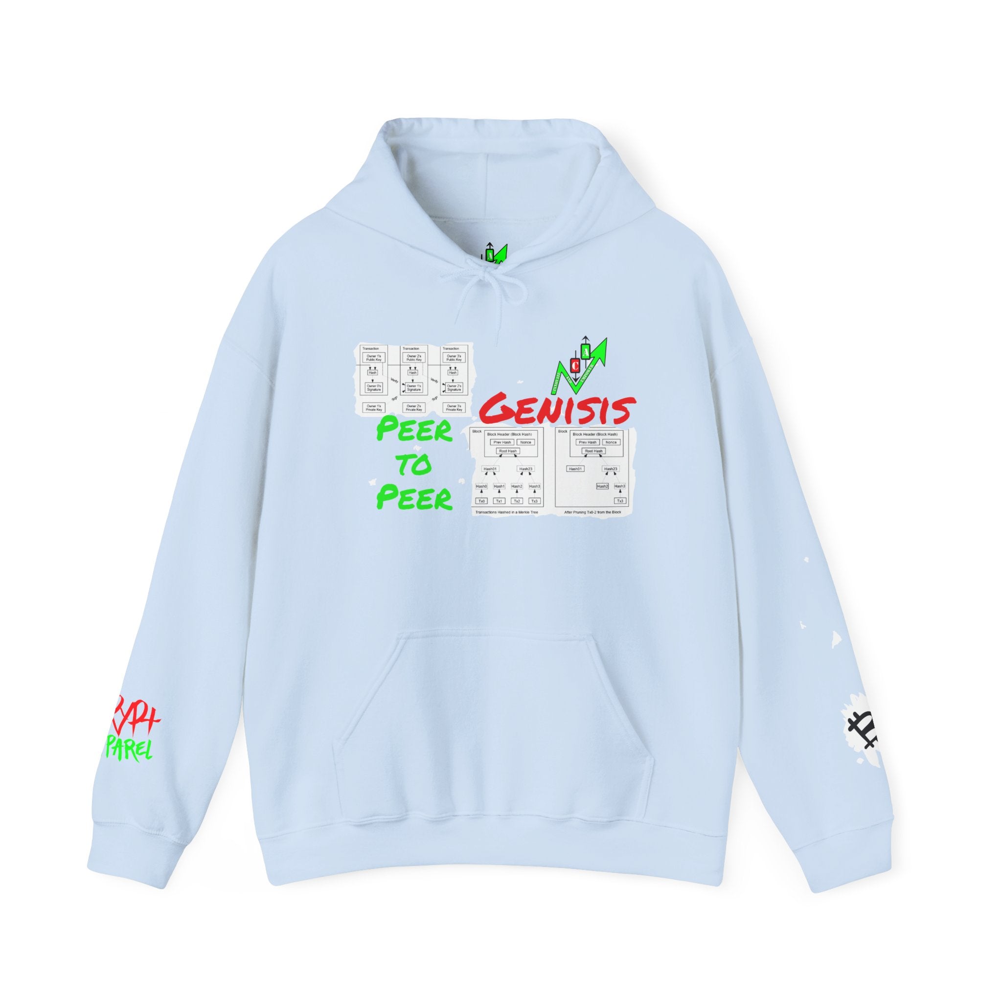 The Whitepaper Crypto Hooded Sweatshirt — Crypt Apparel Genisis Graphic Hoodie