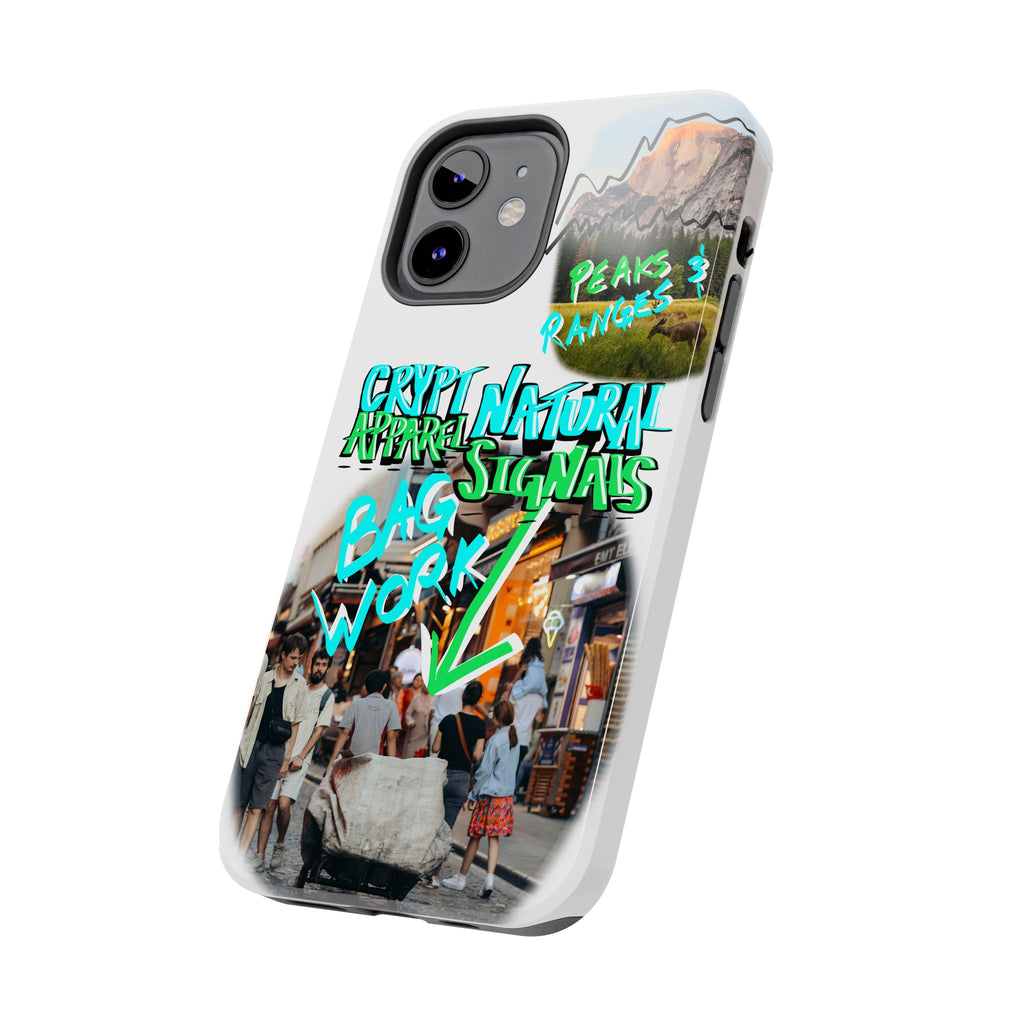 Natural Signals Tough Phone Case — Crypt Apparel Street Collage Design