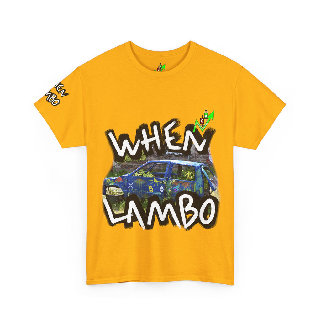 When Lambo Bitcoin inspired Crypto Graphic Tee | Crypt Apparel Car Streetwear