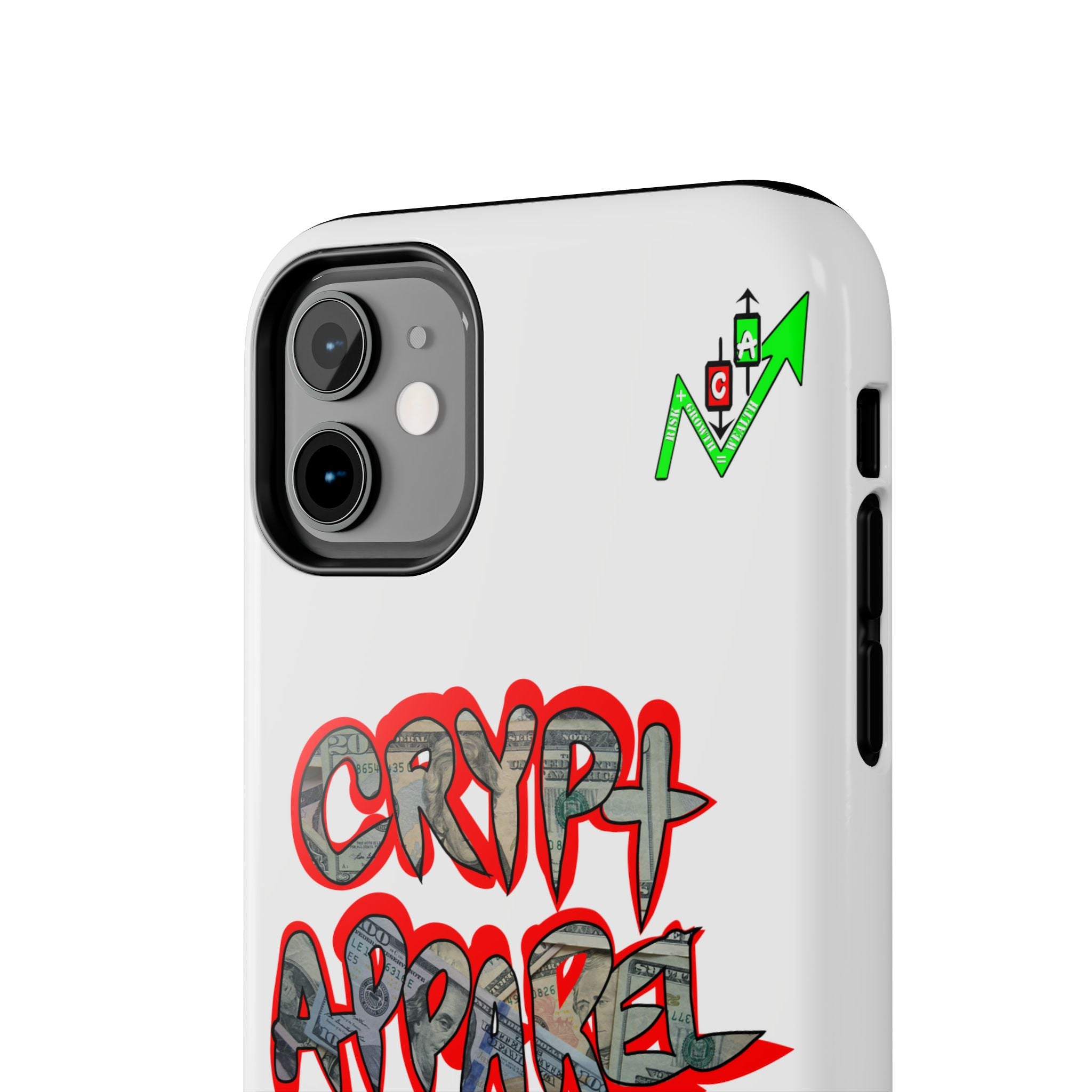 DEFY with DEFI Tough Phone Case — "Crypt Apparel: "Money" Graffiti Crypto Design