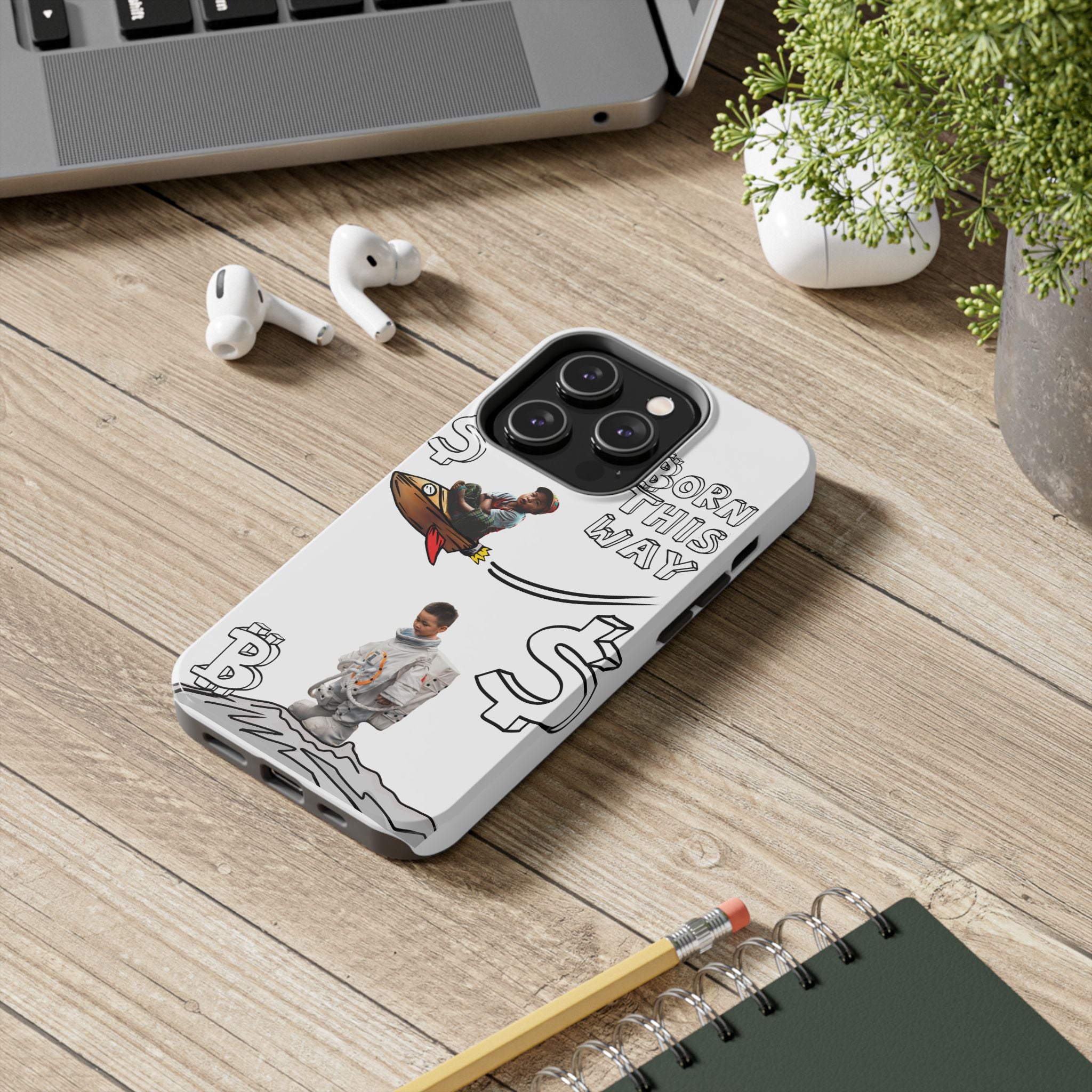 Born This Way Phone Case — "Crypt Apparel" Crypto Protective Case