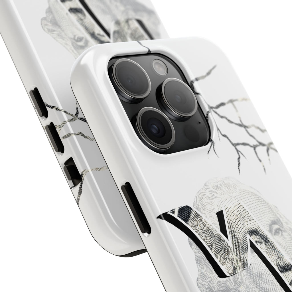 Brokenomics Crypto Tough Phone Case — 'Crypt Apparel' Cracked Dollar Graphic Protective Cover