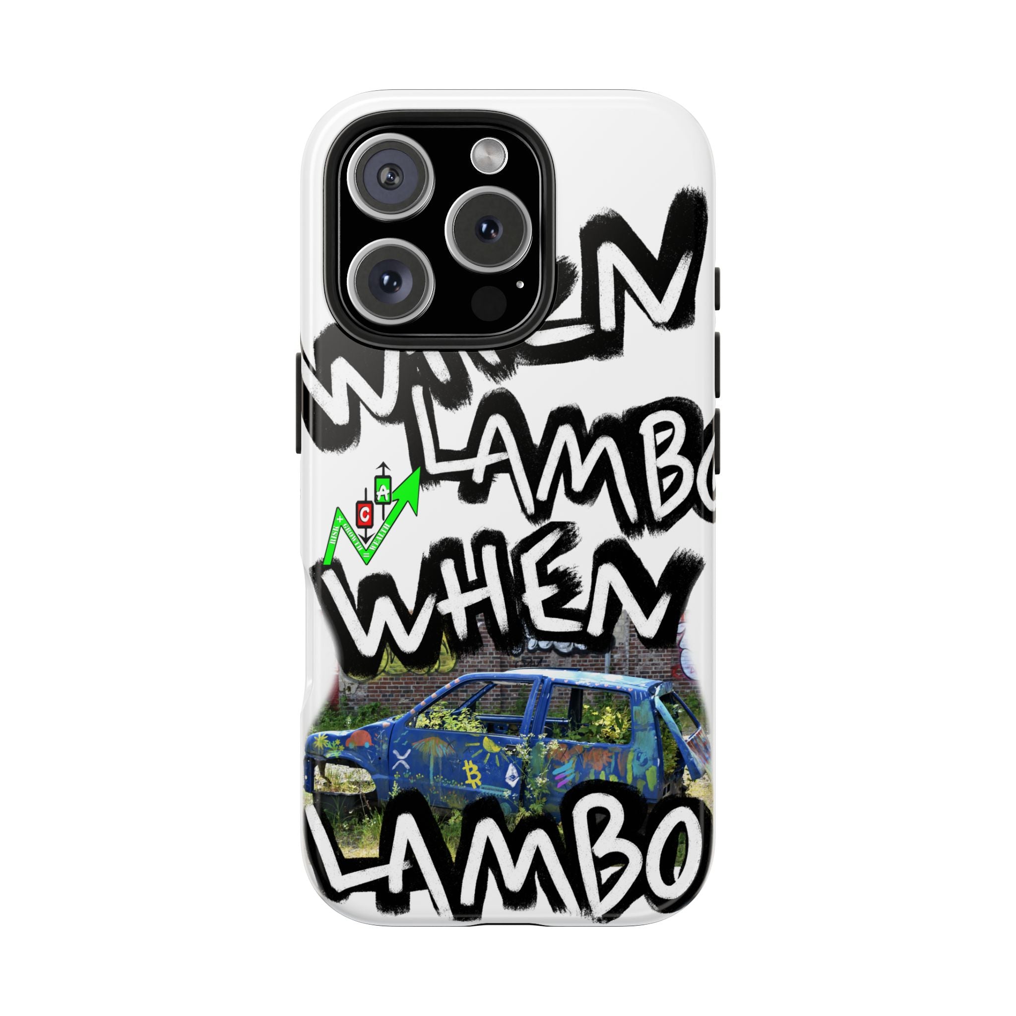 When Lambo Art Phone Case — Crypto Meme Tough Phone Case