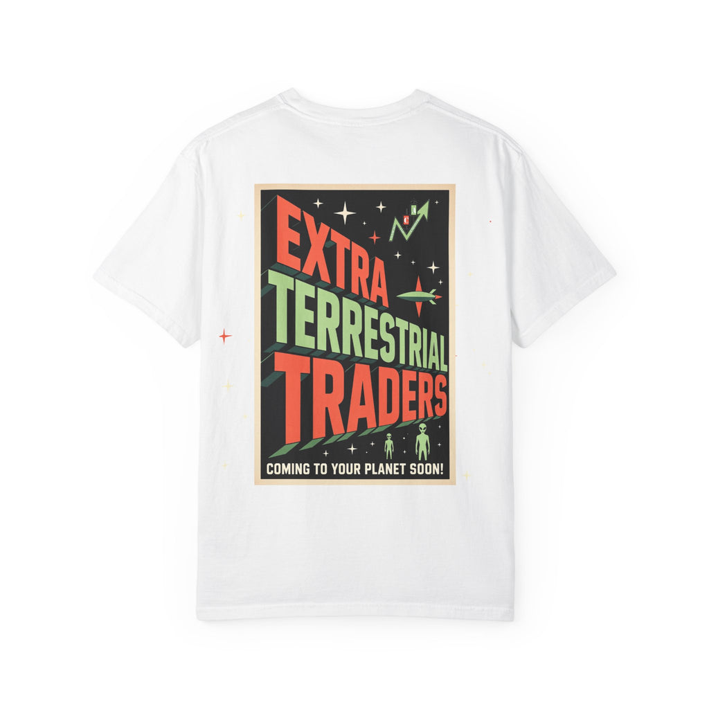 Extraterrestrial Traders Crypto T-Shirt — "We're Not Alone" Alien Graphic Tee