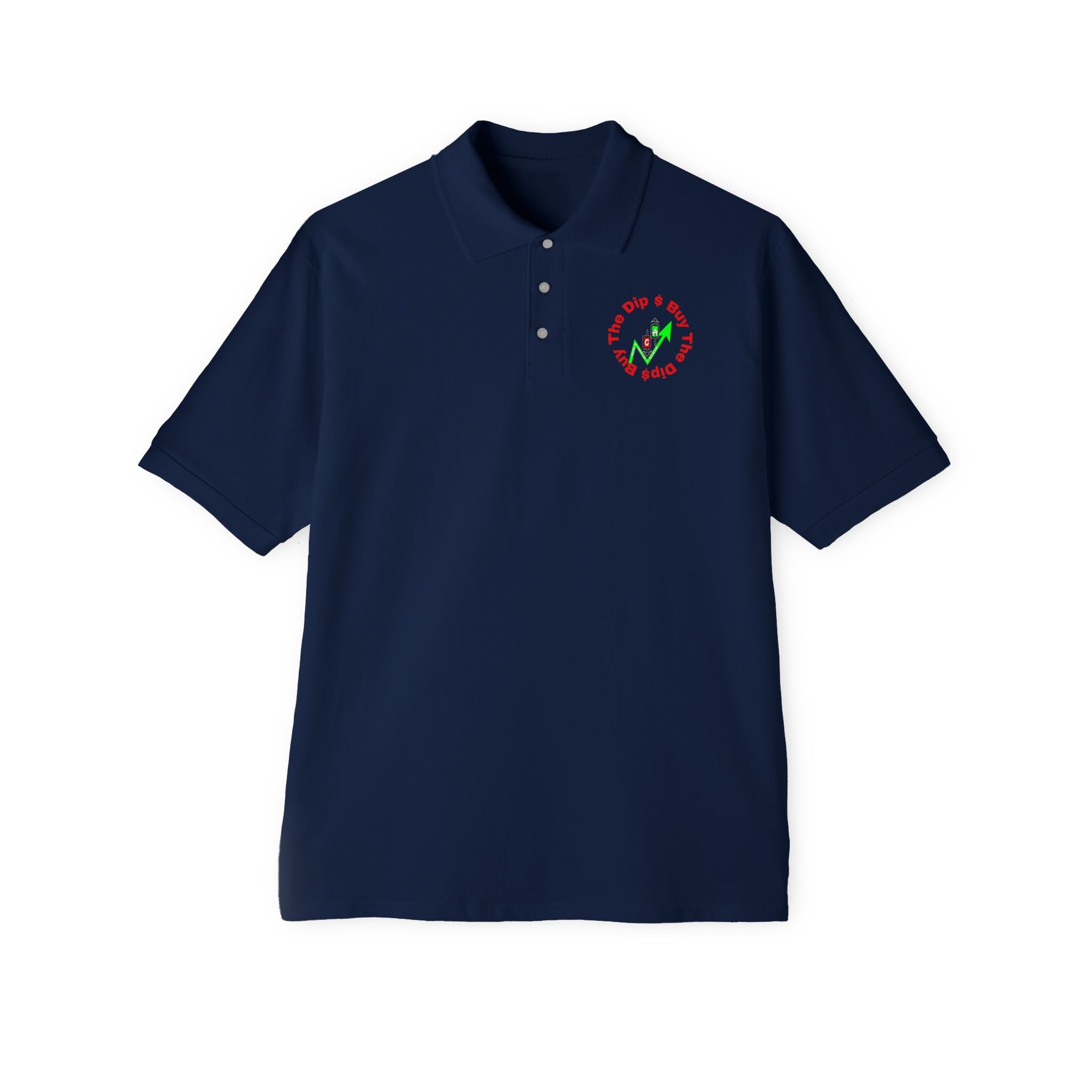Catching Daggers Crypto Polo — Crypt Apparel Graphic Men's Piqué Shirt