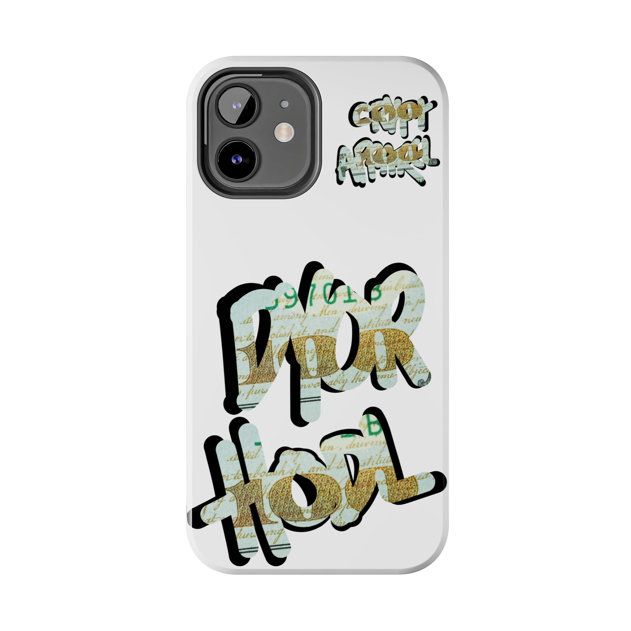 Tough Phone Case — Vintage Money Graffiti "Paper Hodl" Design