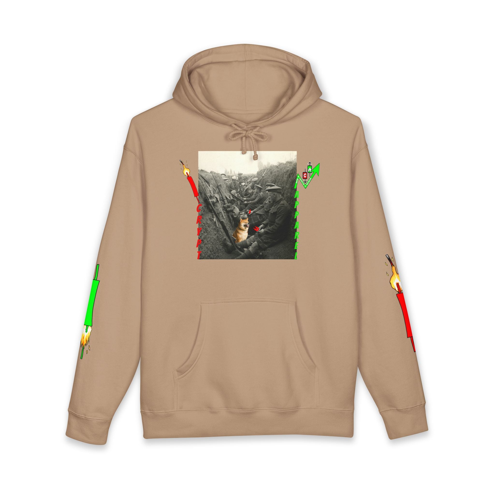 The Trenches Hoodie — 'Crypt Apparel' Graphic Hooded Sweatshirt