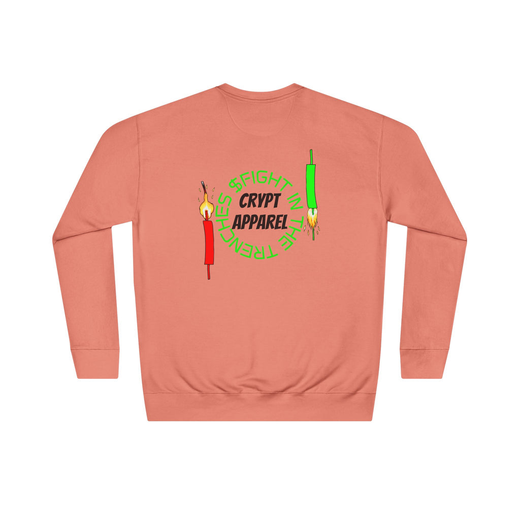 The Trenches Crewneck Sweatshirt — Crypt Apparel Crypto Graphic Pullover