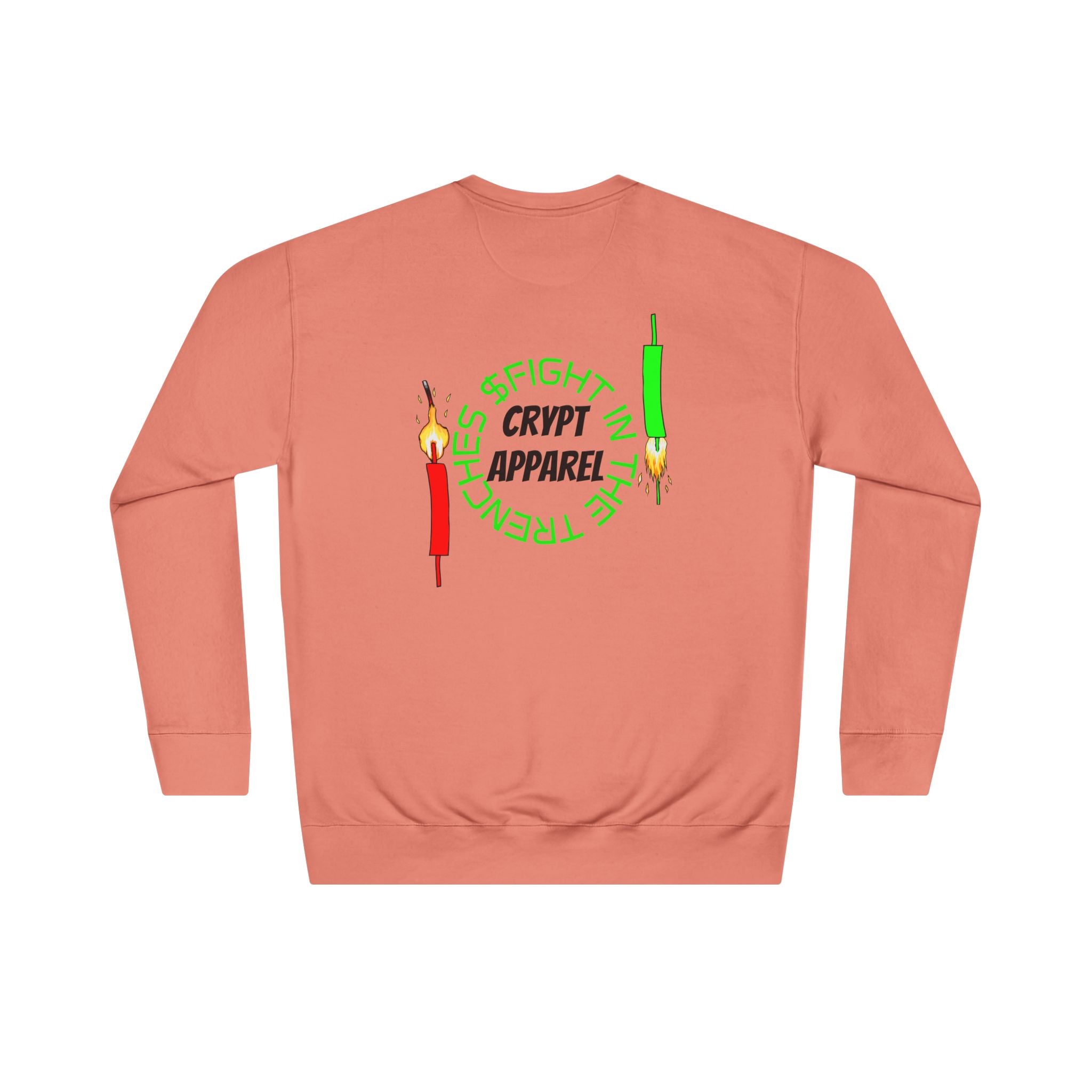 The Trenches Crewneck Sweatshirt — Crypt Apparel Crypto Graphic Pullover