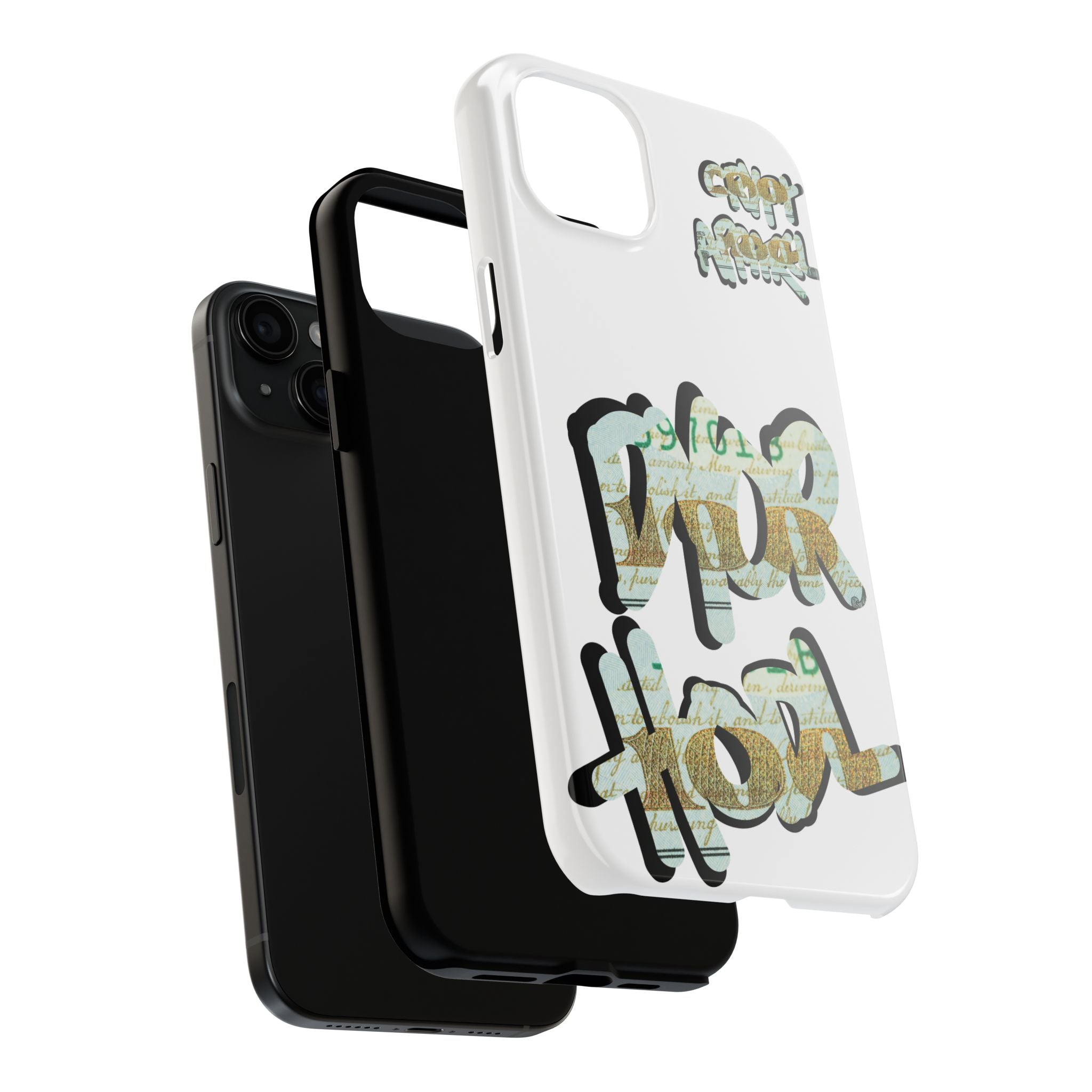 Tough Phone Case — Vintage Money Graffiti "Paper Hodl" Design