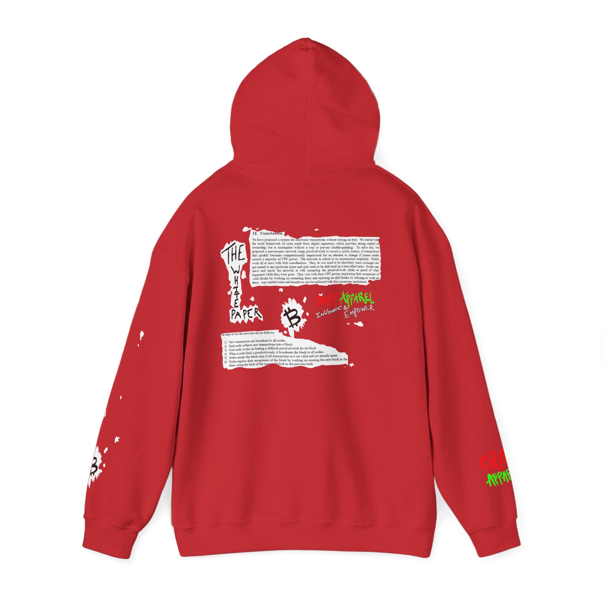 The Whitepaper Crypto Hooded Sweatshirt — Crypt Apparel Genisis Graphic Hoodie
