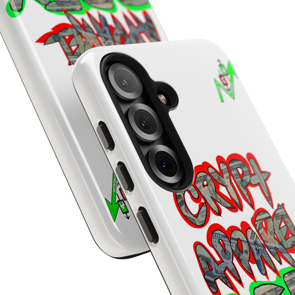 DEFY with DEFI Tough Phone Case — "Crypt Apparel: "Money" Graffiti Crypto Design