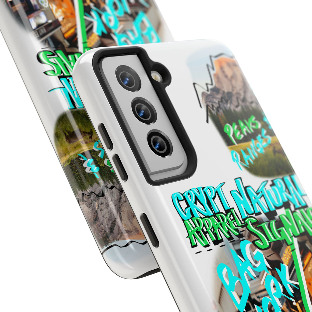 Natural Signals Tough Phone Case — Crypt Apparel Street Collage Design