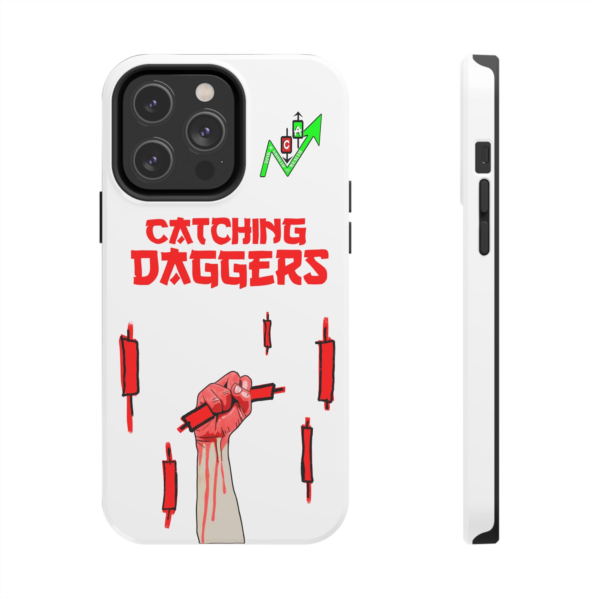 Catching Daggers Tough Phone Case — Crypt Apparel Graphic Protective Cover