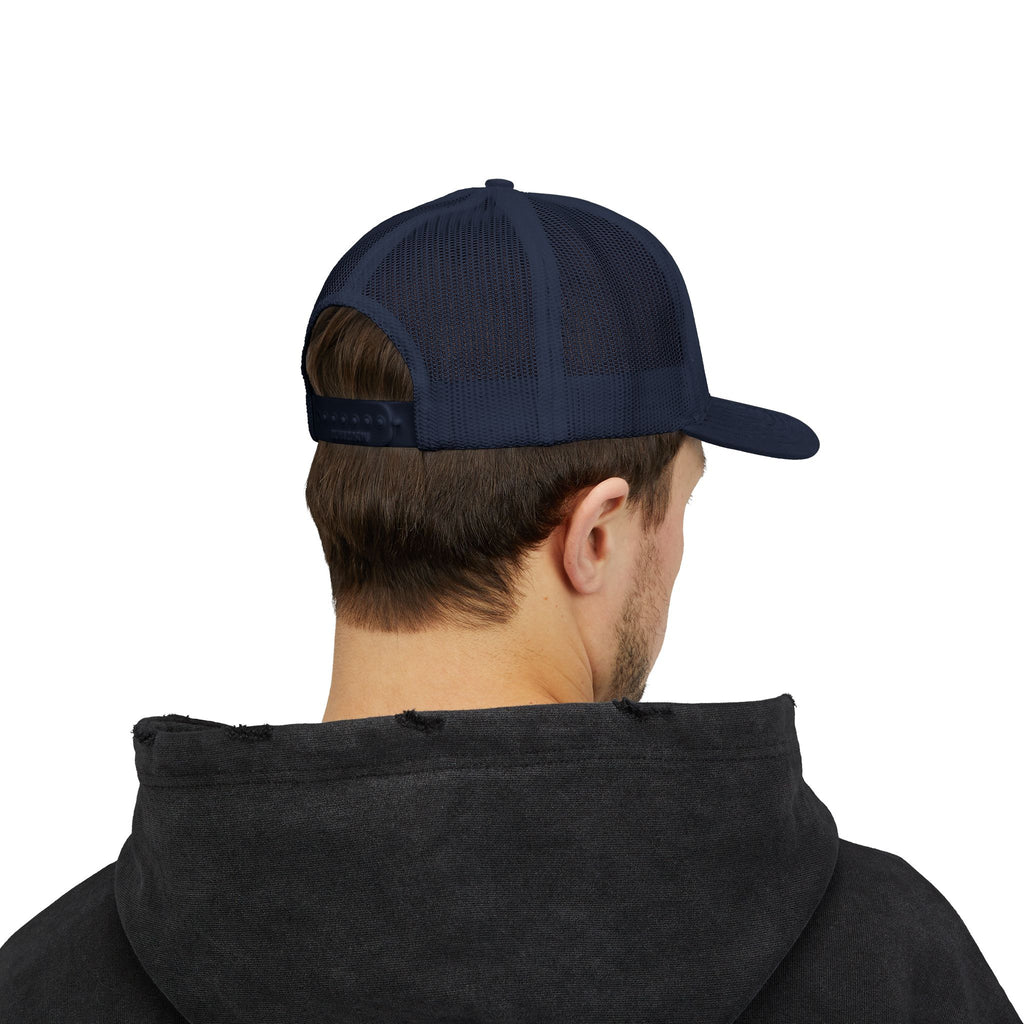 Brokenomics Crypto Trucker Cap - Crypt Apparel Distressed Arrow Graphic Snapback