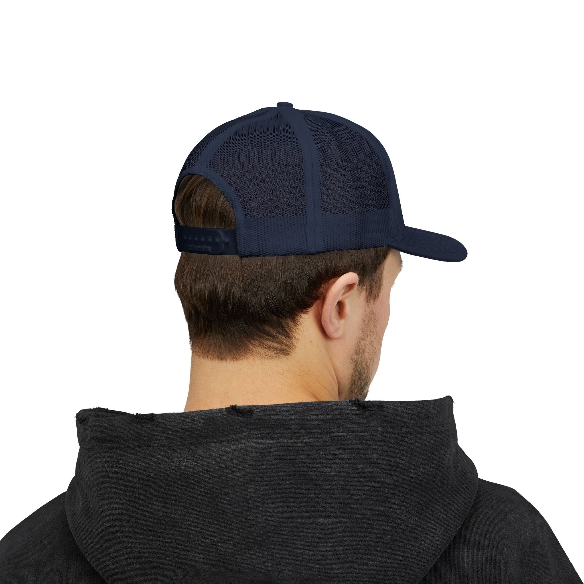Brokenomics Crypto Trucker Cap - Crypt Apparel Distressed Arrow Graphic Snapback