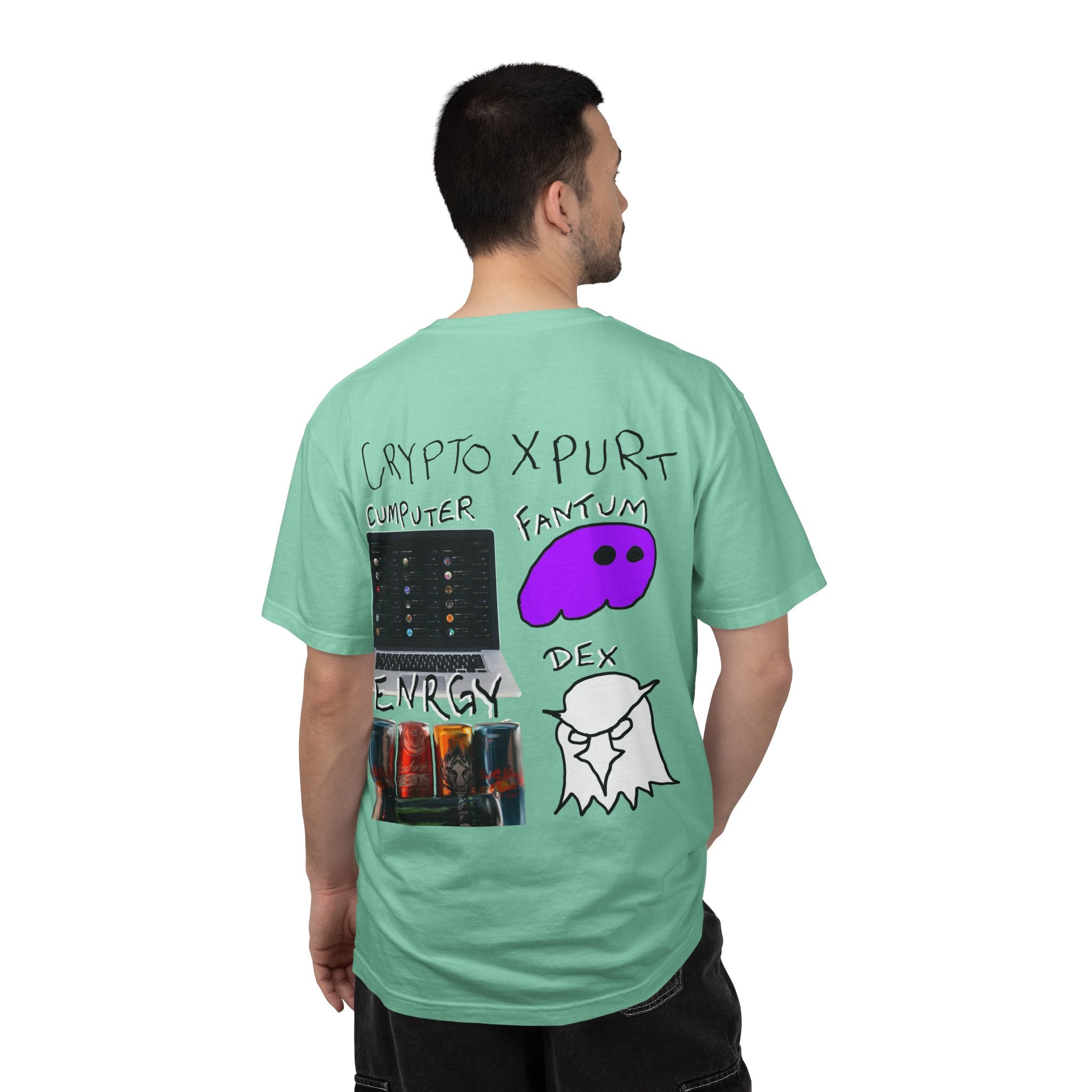 Crypto Meme T-Shirt — 'Meme Coin' Hand-Drawn Crypto Art Tee
