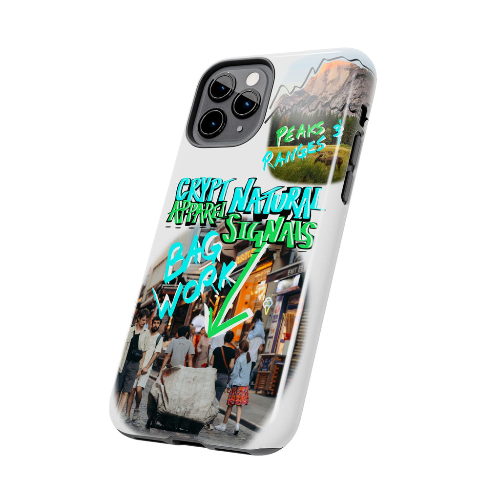 Natural Signals Tough Phone Case — Crypt Apparel Street Collage Design