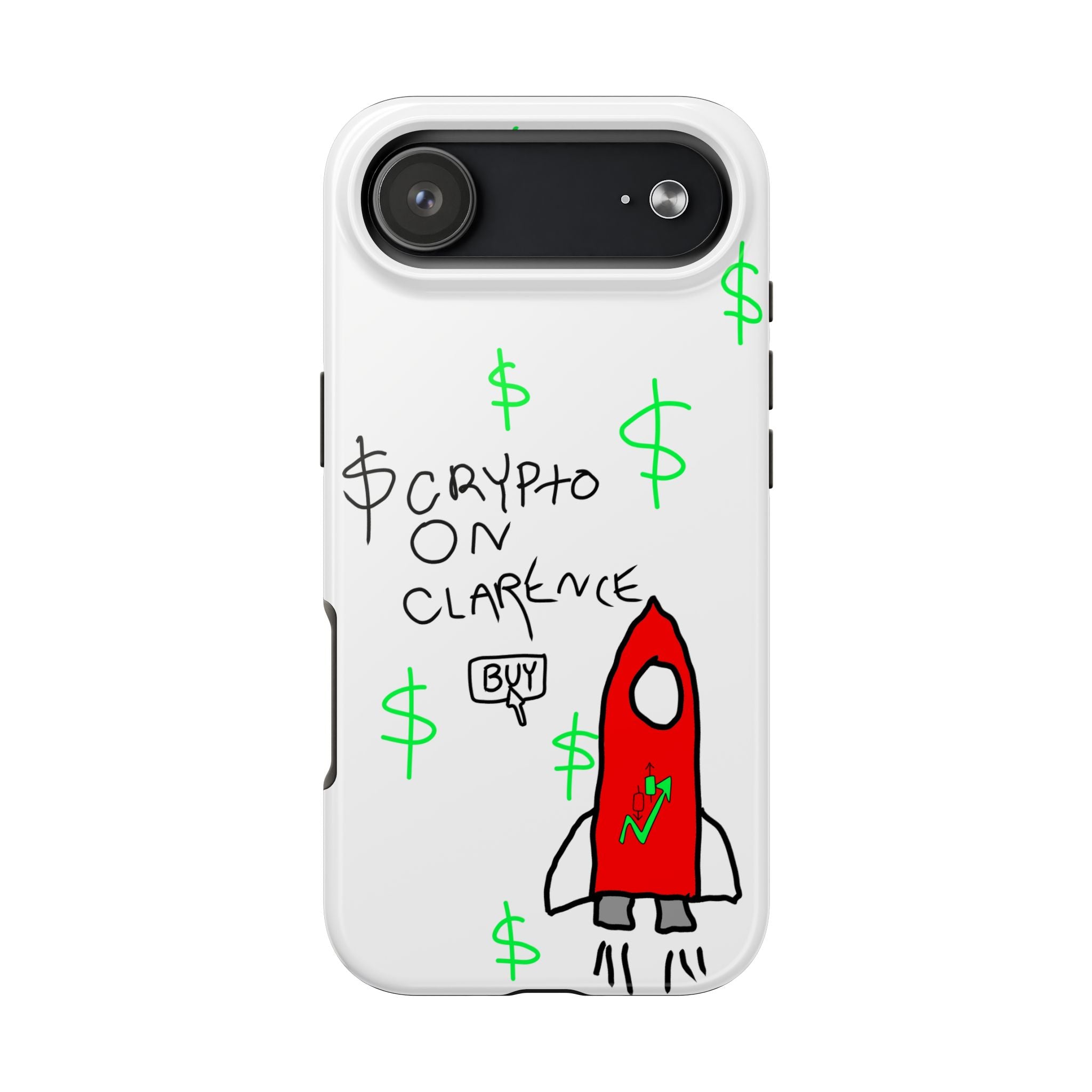 Crypto On Clarence Phone Case — Crypt Apparel Degen Design
