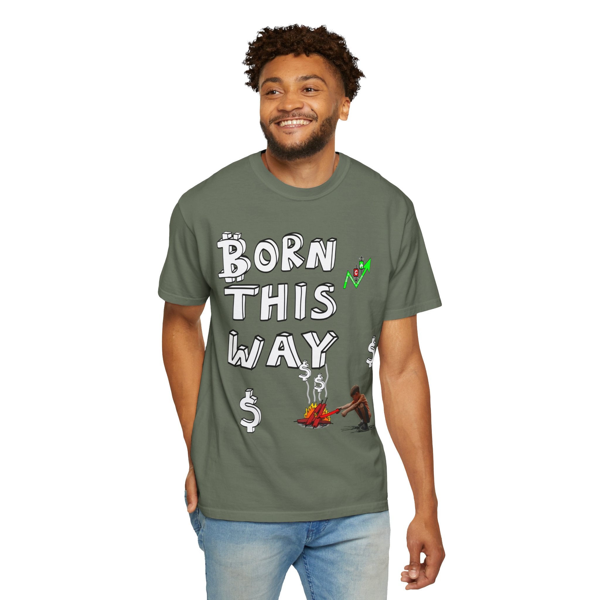 Born This Way Bitcoin inspired Crypto graphic tee | Crypt Apparel