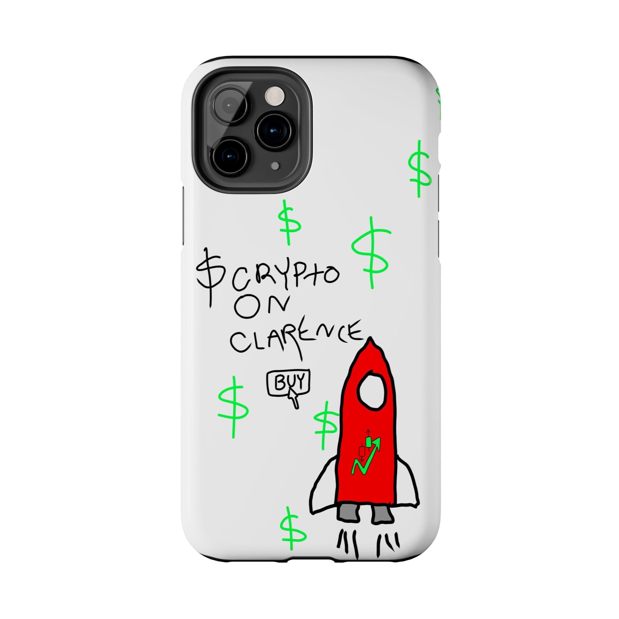 Crypto On Clarence Phone Case — Crypt Apparel Degen Design