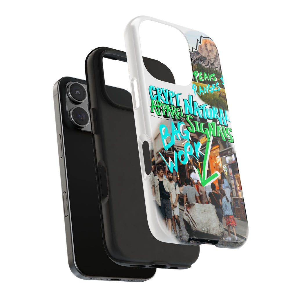 Natural Signals Tough Phone Case — Crypt Apparel Street Collage Design