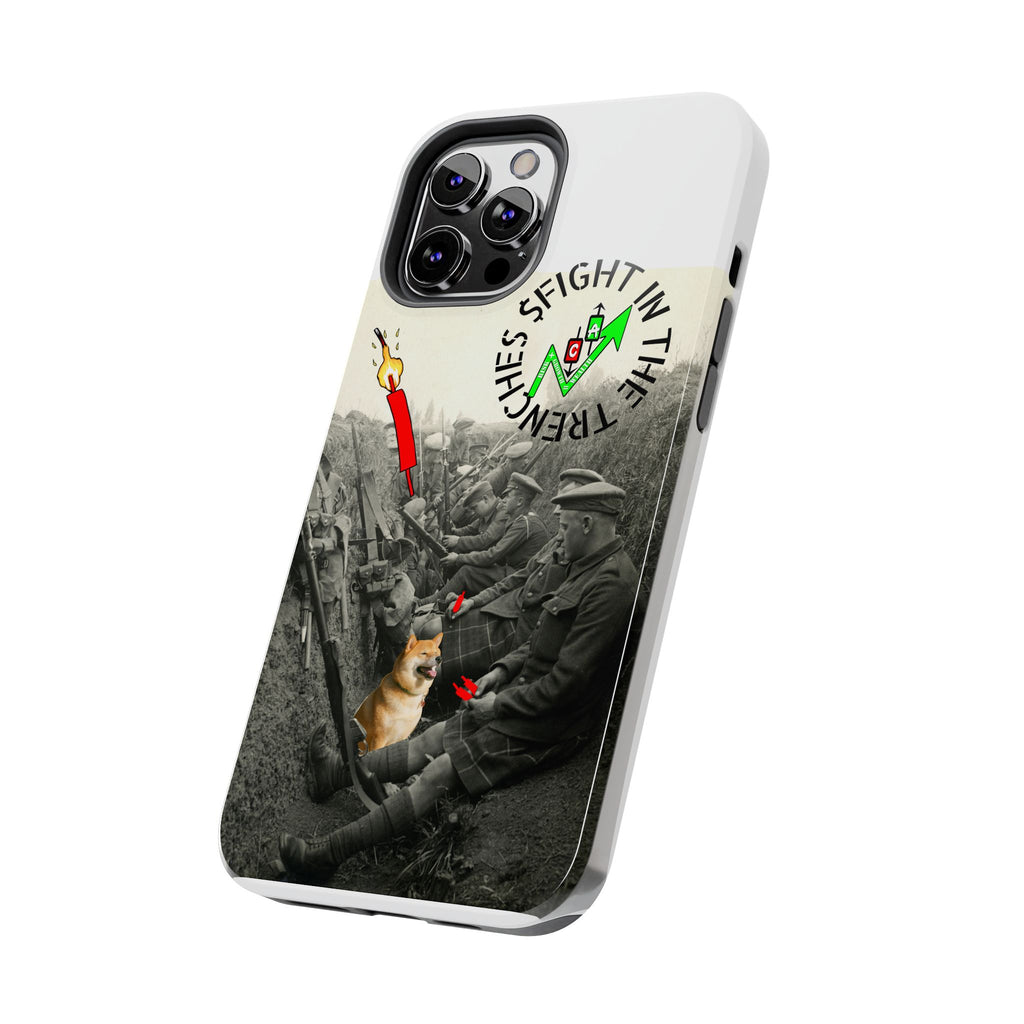 The Trenches Tough Phone Case — Crypt Apparel Trench Dog & Candle Design