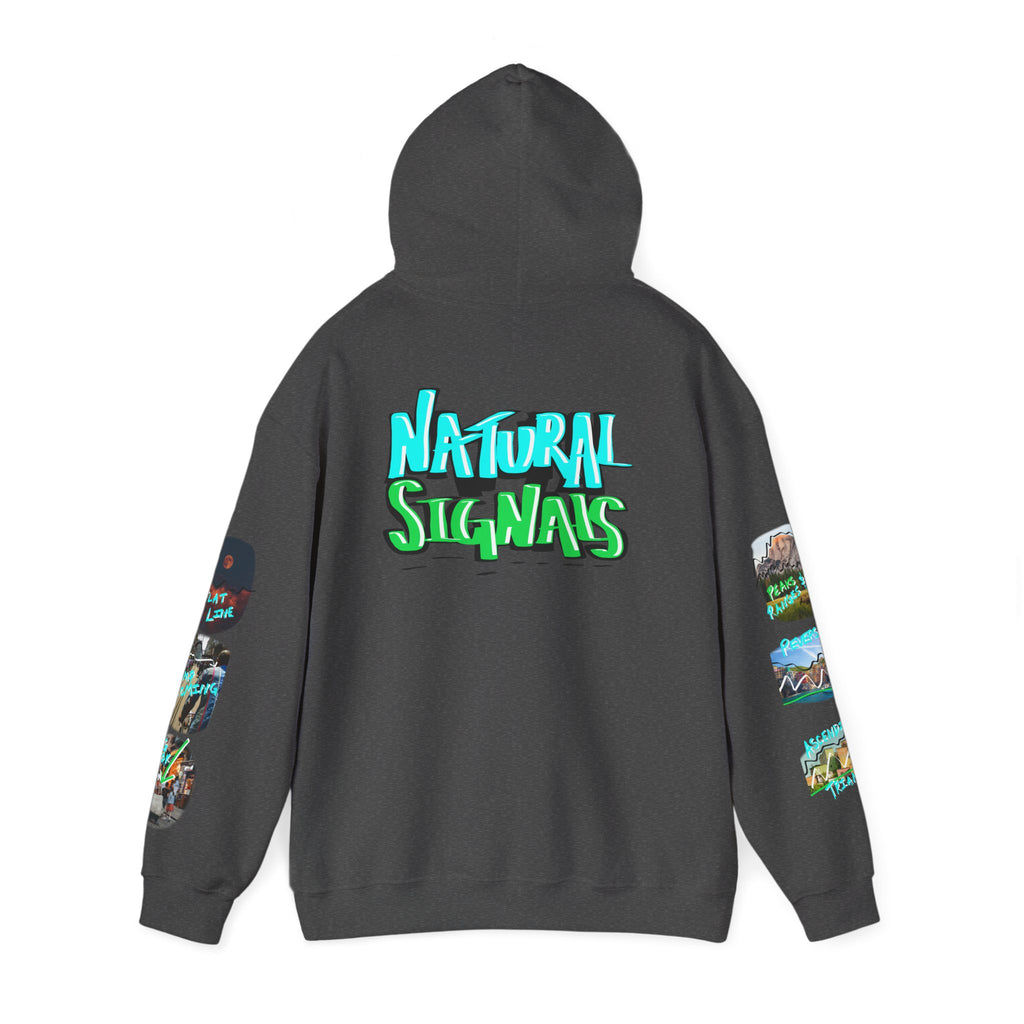 Natural Signals Crypto Trading Hoodie — 'Crypt Apparel' Graffiti Logo & 'Natural Signals'