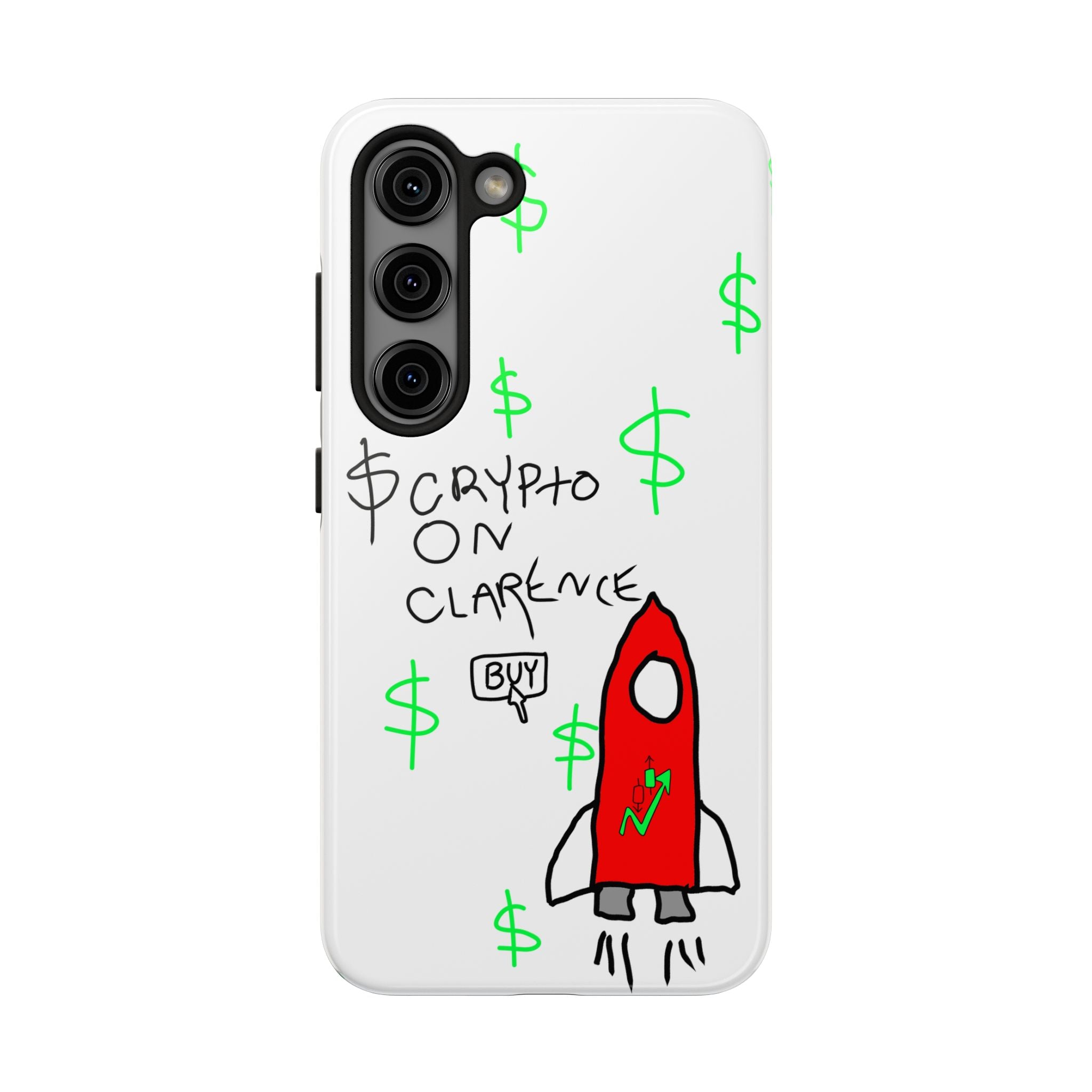 Crypto On Clarence Phone Case — Crypt Apparel Degen Design
