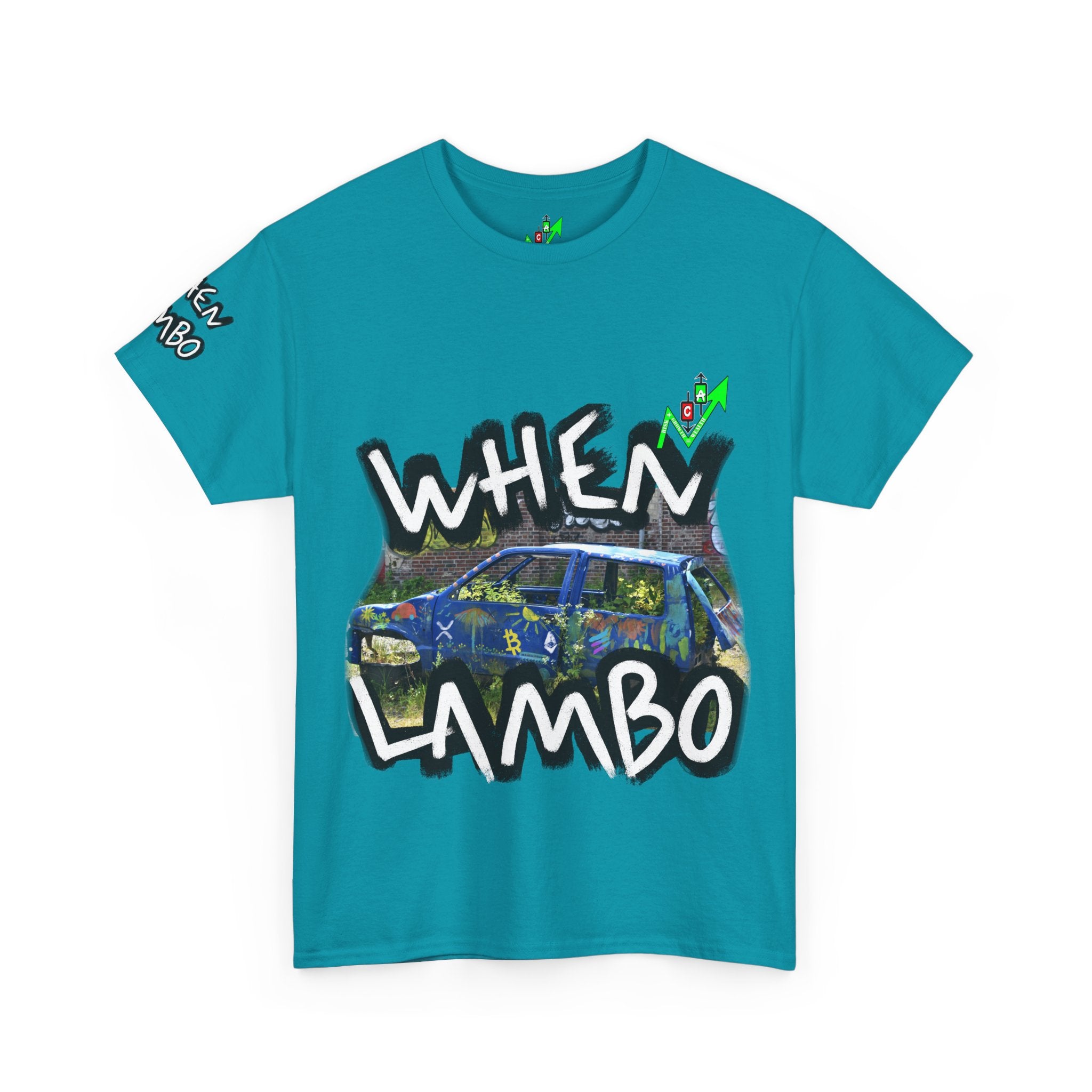 When Lambo Bitcoin inspired Crypto Graphic Tee | Crypt Apparel Car Streetwear