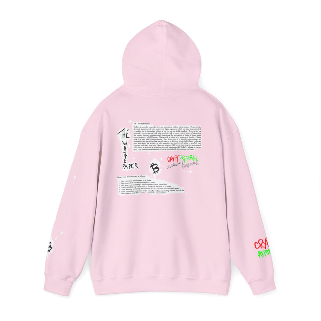 The Whitepaper Crypto Hooded Sweatshirt — Crypt Apparel Genisis Graphic Hoodie