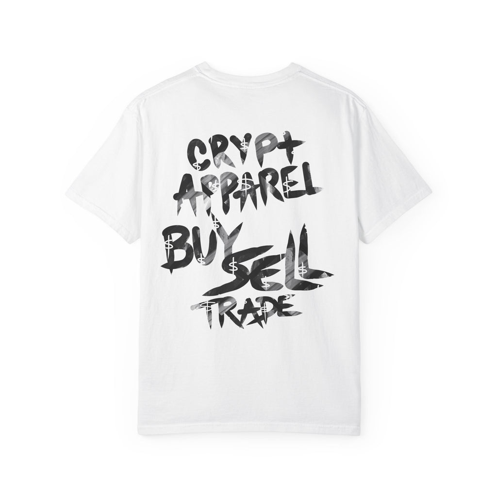 Crypt Apparel Black & White collage T-shirt | Crypto graphic tee